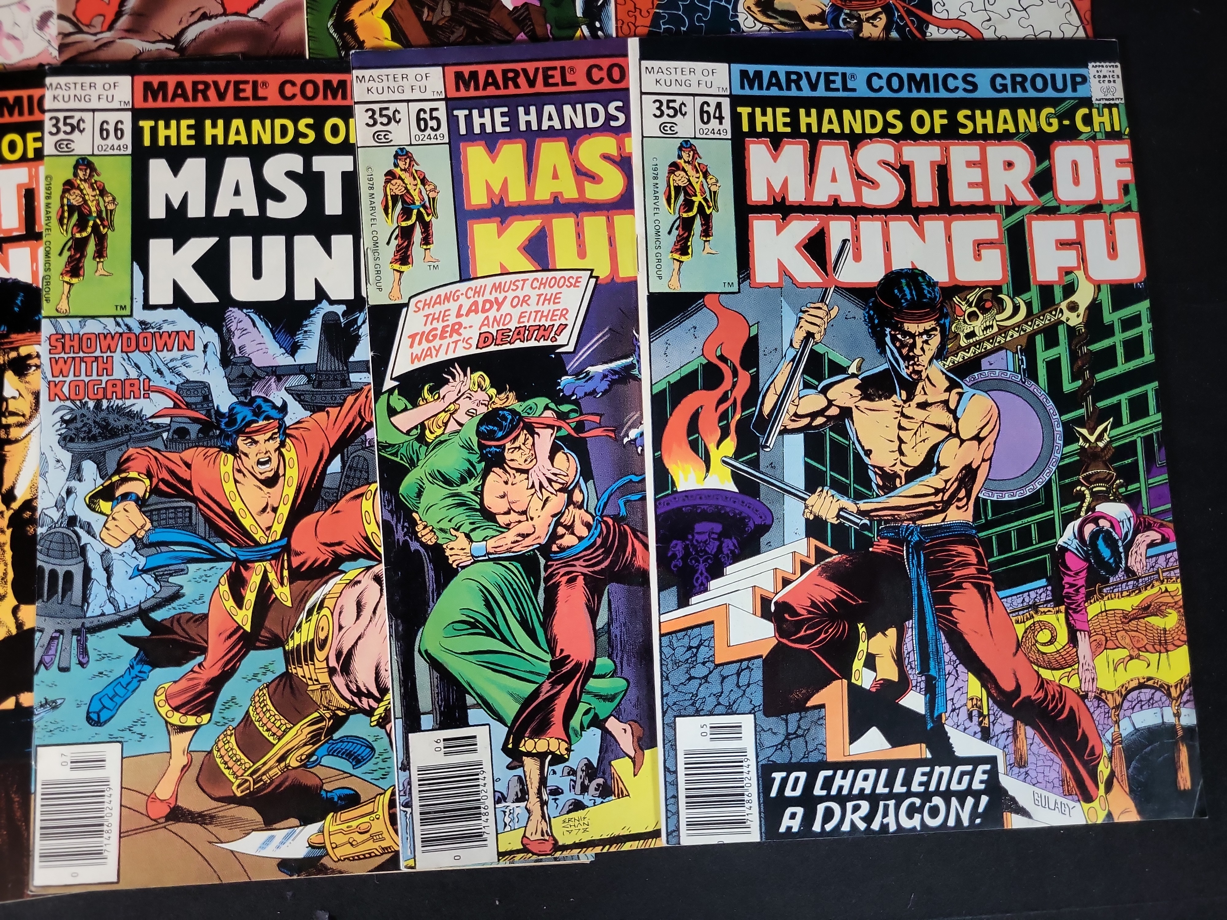 I03755 | A Group of Marvel Comics The Hands of Shang-Chi Master of Kung Fu Bronze Age Issues
