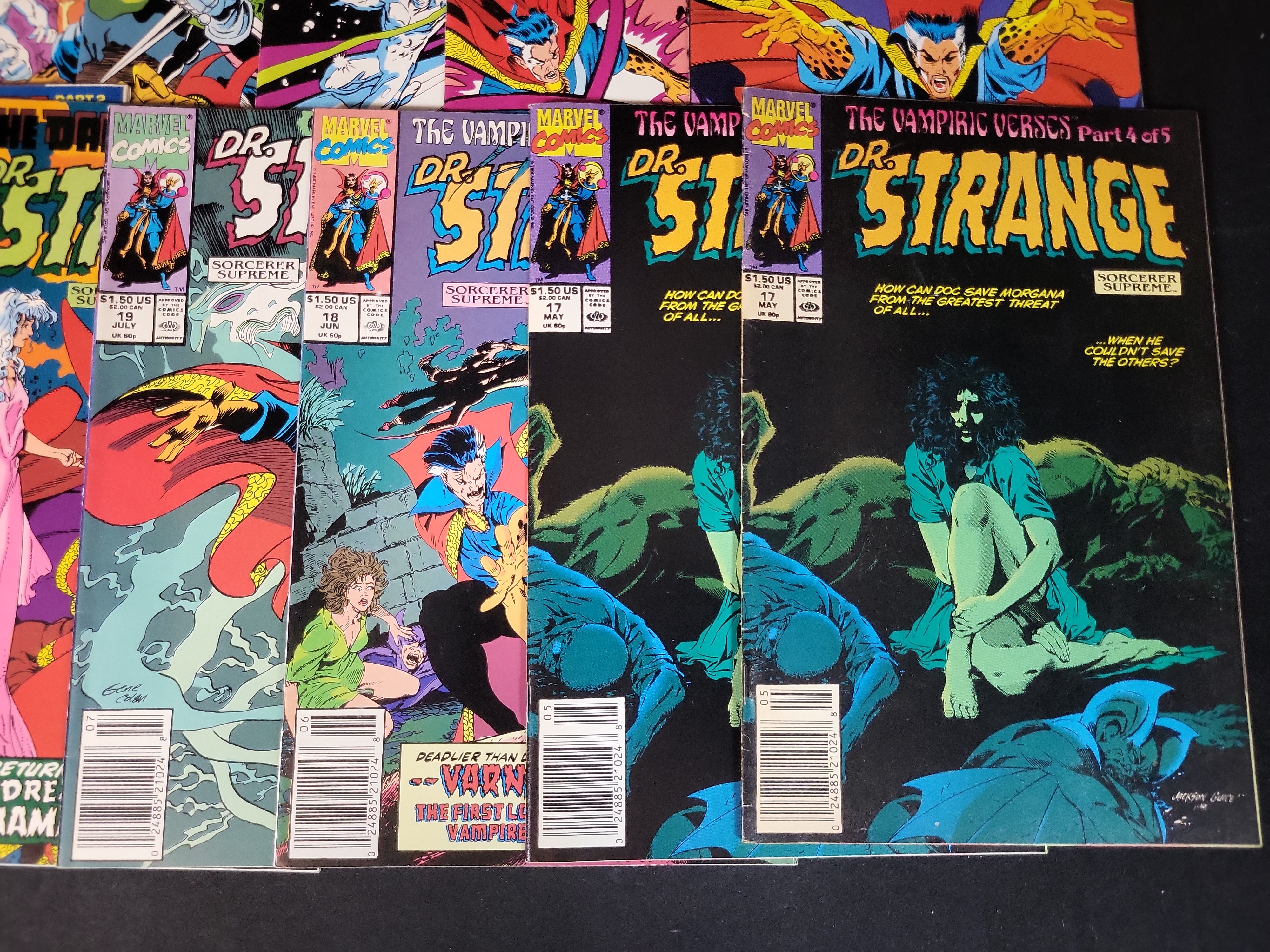 I03775 | A Group of Marvel Comic Books Featuring Doctor Strange Sorcerer Supreme and Related Titles