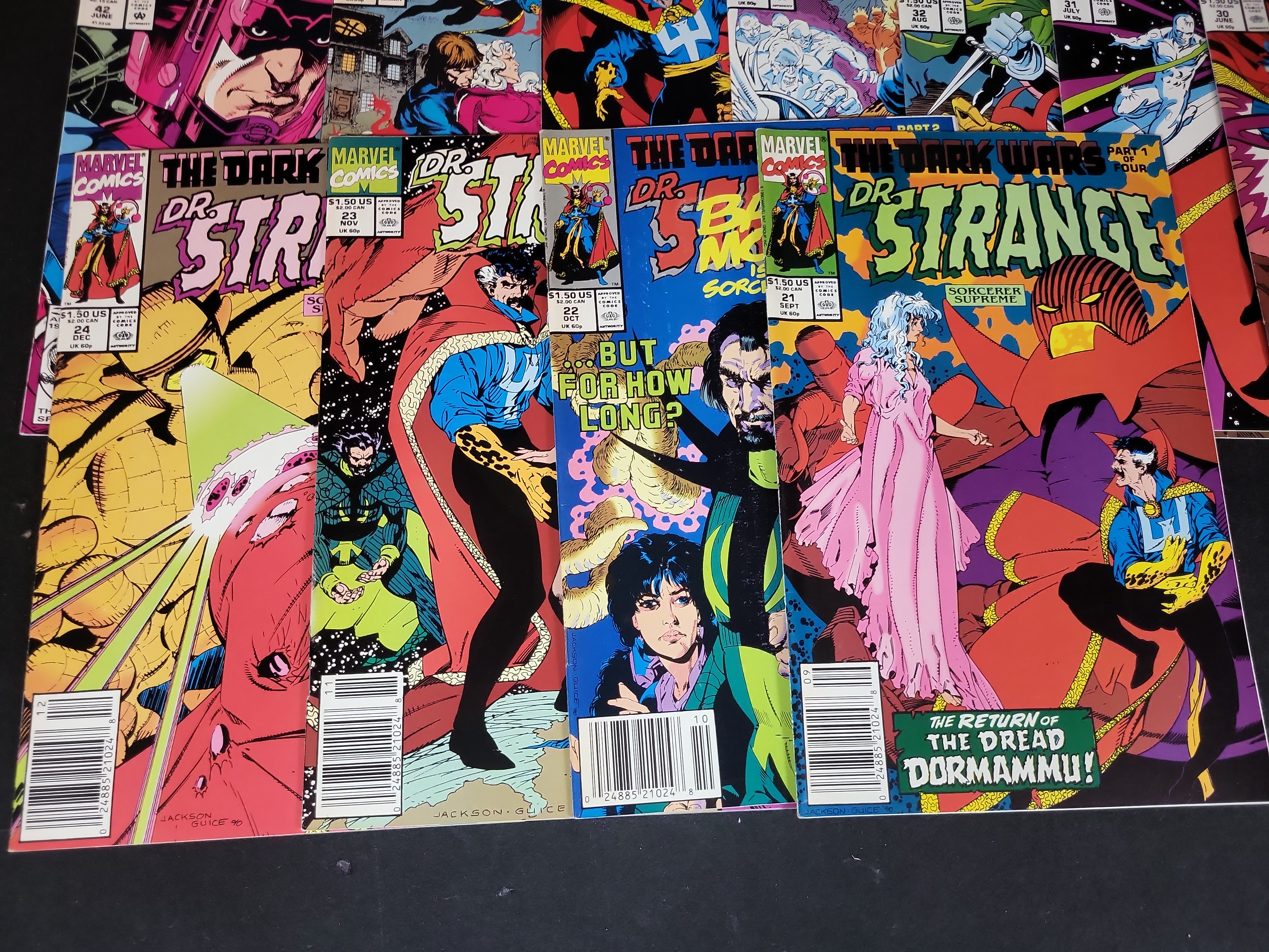 I03775 | A Group of Marvel Comic Books Featuring Doctor Strange Sorcerer Supreme and Related Titles