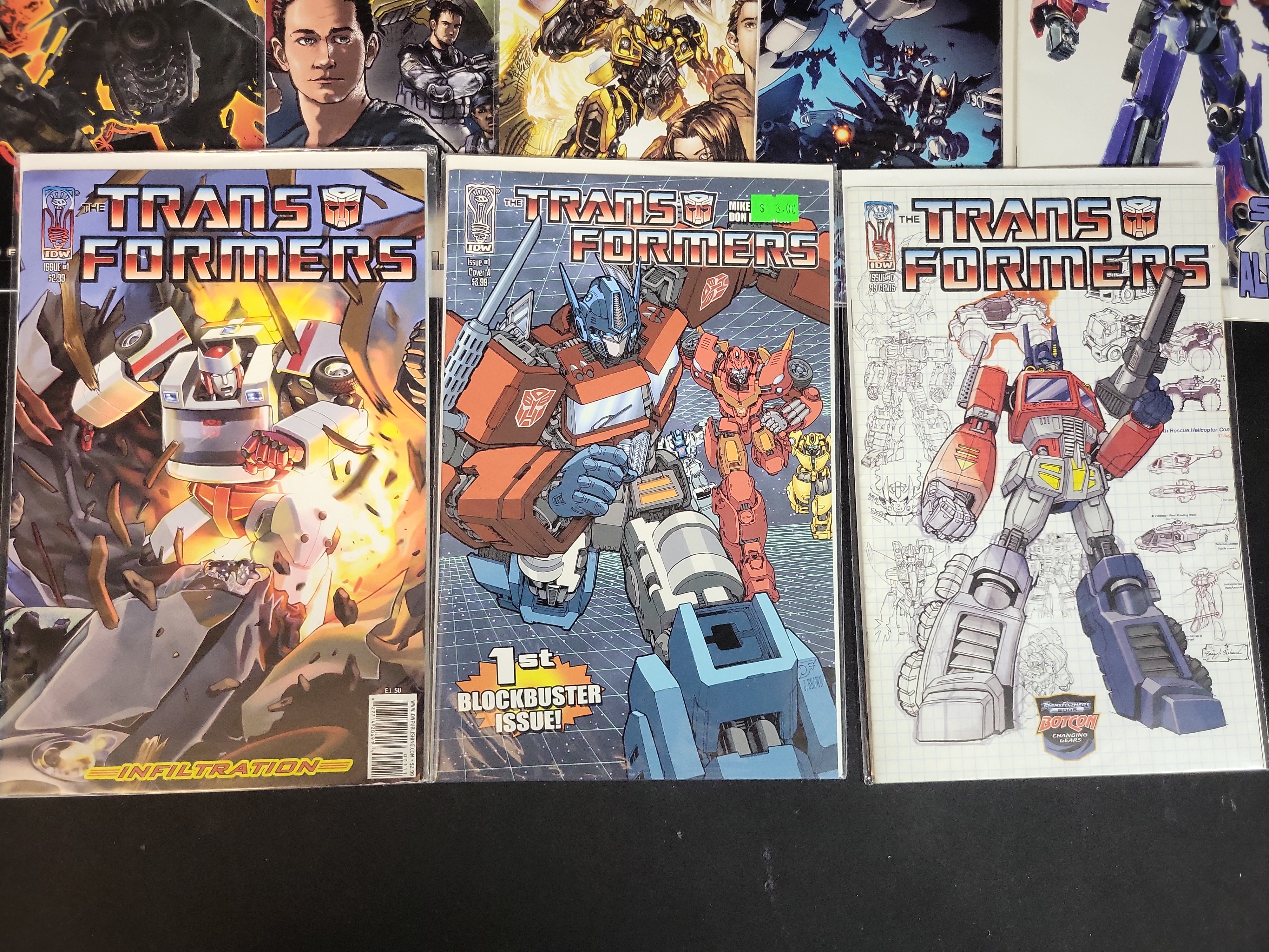 I03785 | A Collection of IDW Publishing Transformers Comic Books including All Hail Megatron and Movie Tie-ins