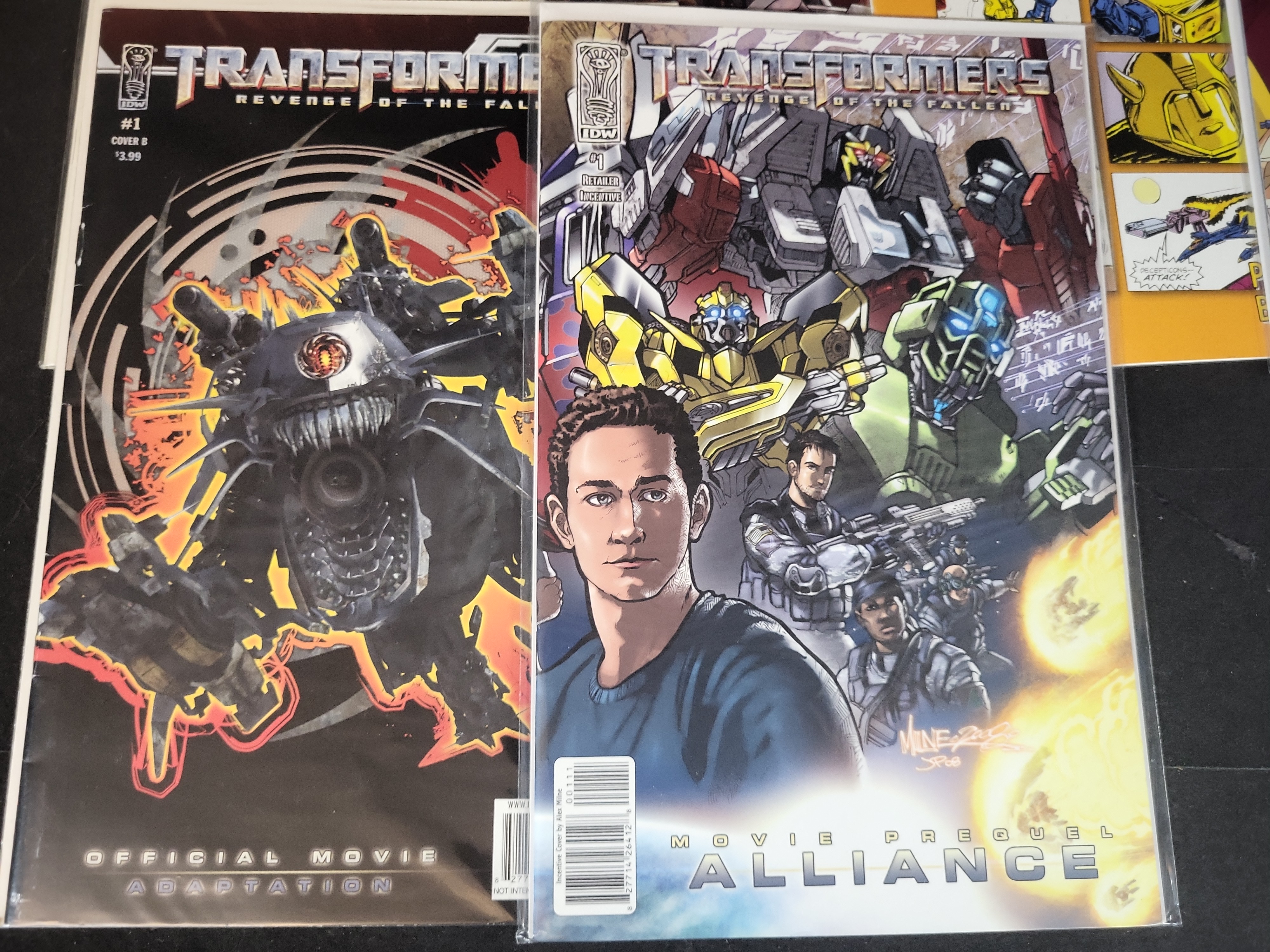 I03785 | A Collection of IDW Publishing Transformers Comic Books including All Hail Megatron and Movie Tie-ins