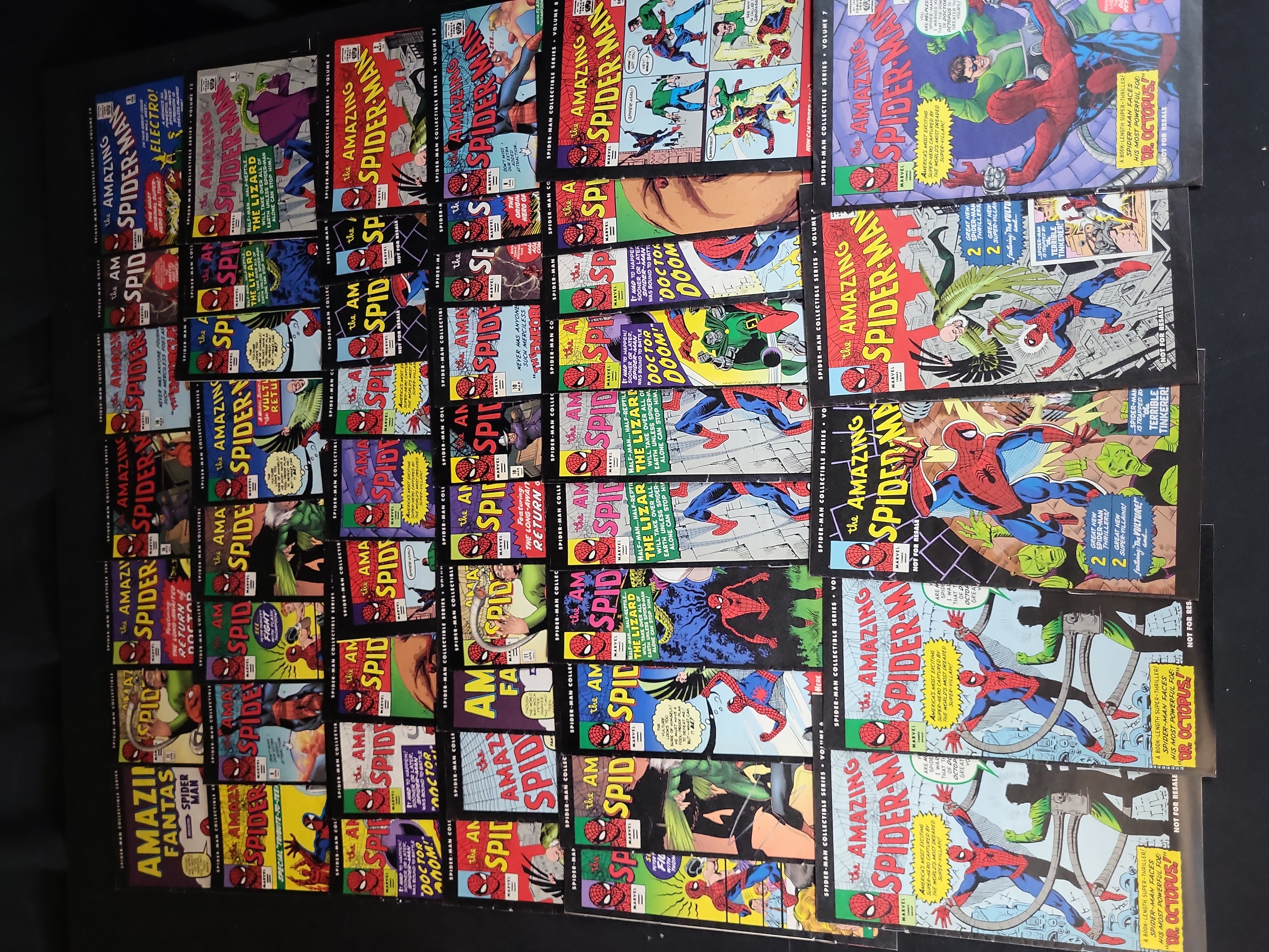 I03714 | A Collection of Approximately 60 Spider-Man Collectible Series Promotional Reprint Comic Books