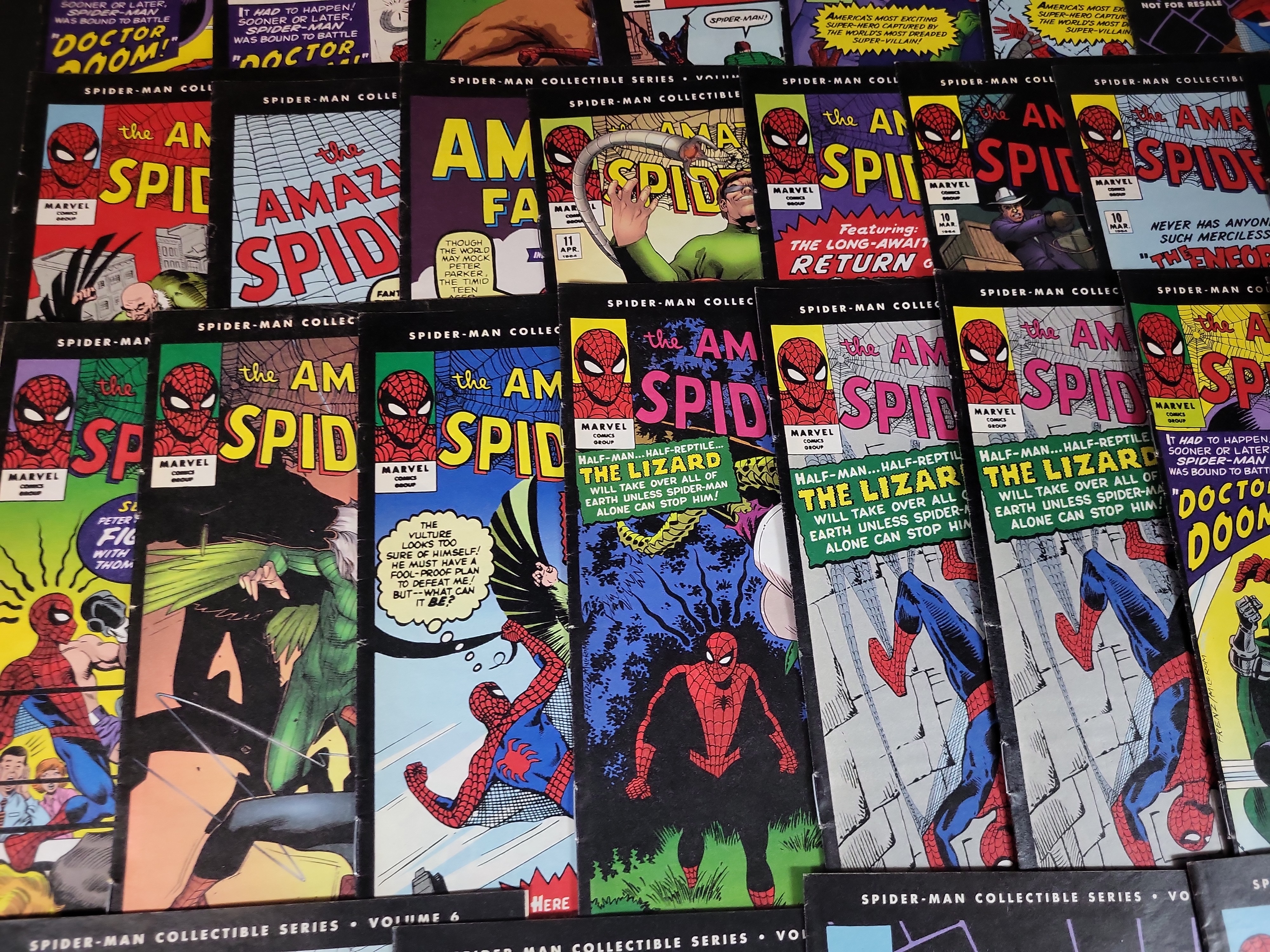 I03714 | A Collection of Approximately 60 Spider-Man Collectible Series Promotional Reprint Comic Books