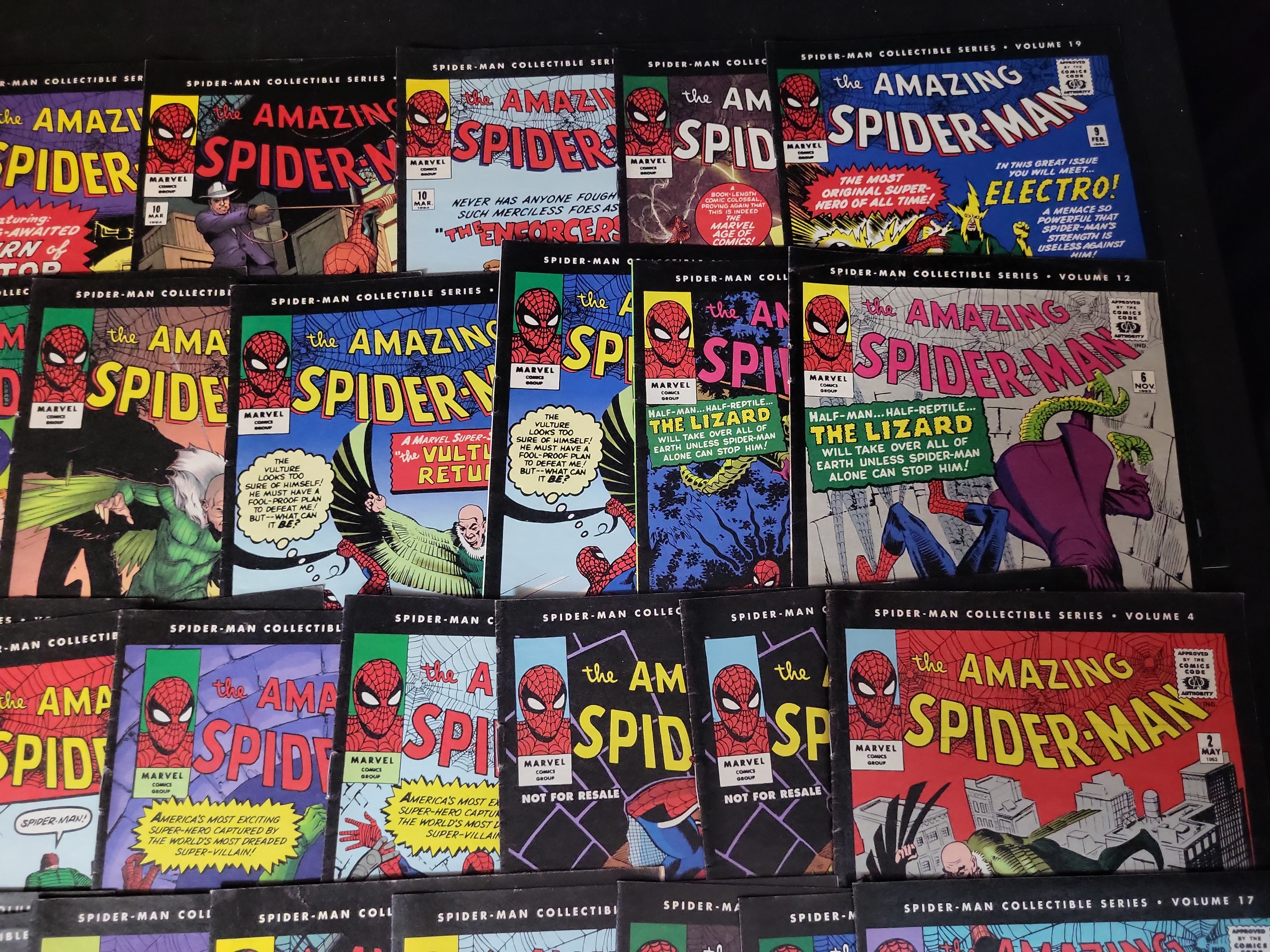 I03714 | A Collection of Approximately 60 Spider-Man Collectible Series Promotional Reprint Comic Books