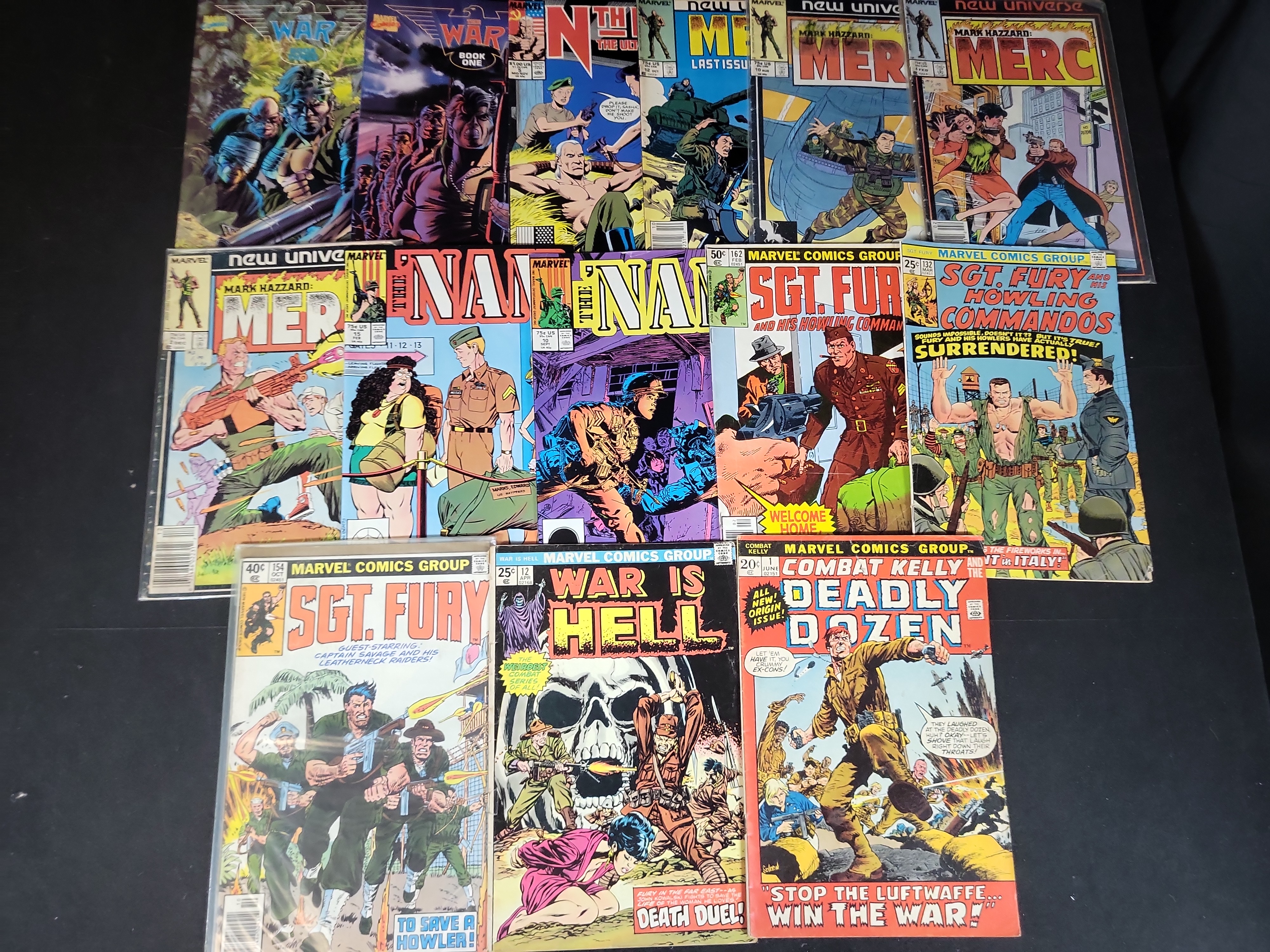 I03730 | Collection of 15 Marvel and Marvel Imprint War and Military Comic Books