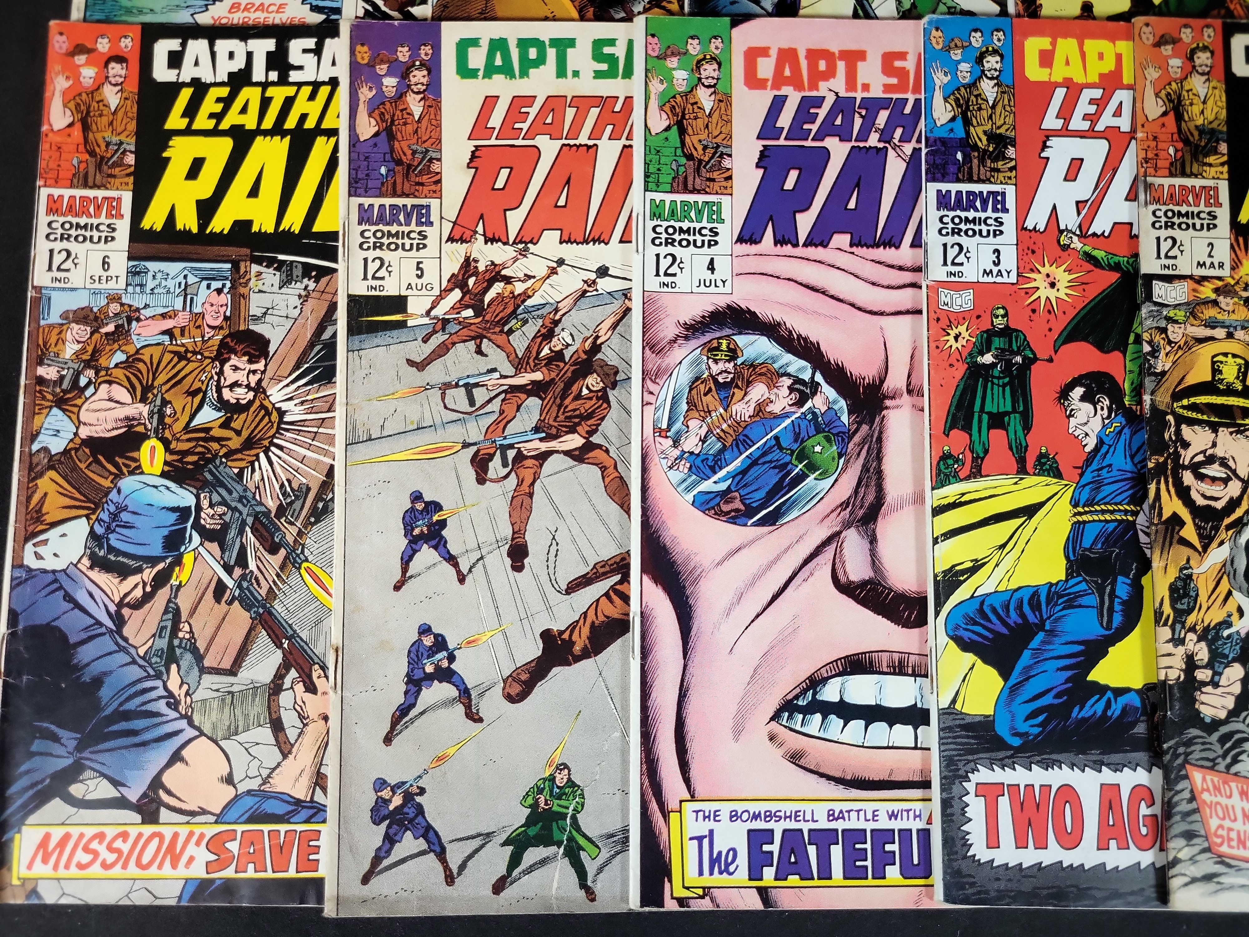 I03622 | A Collection of 11 Captain Savage Marvel Silver Age Comic Books