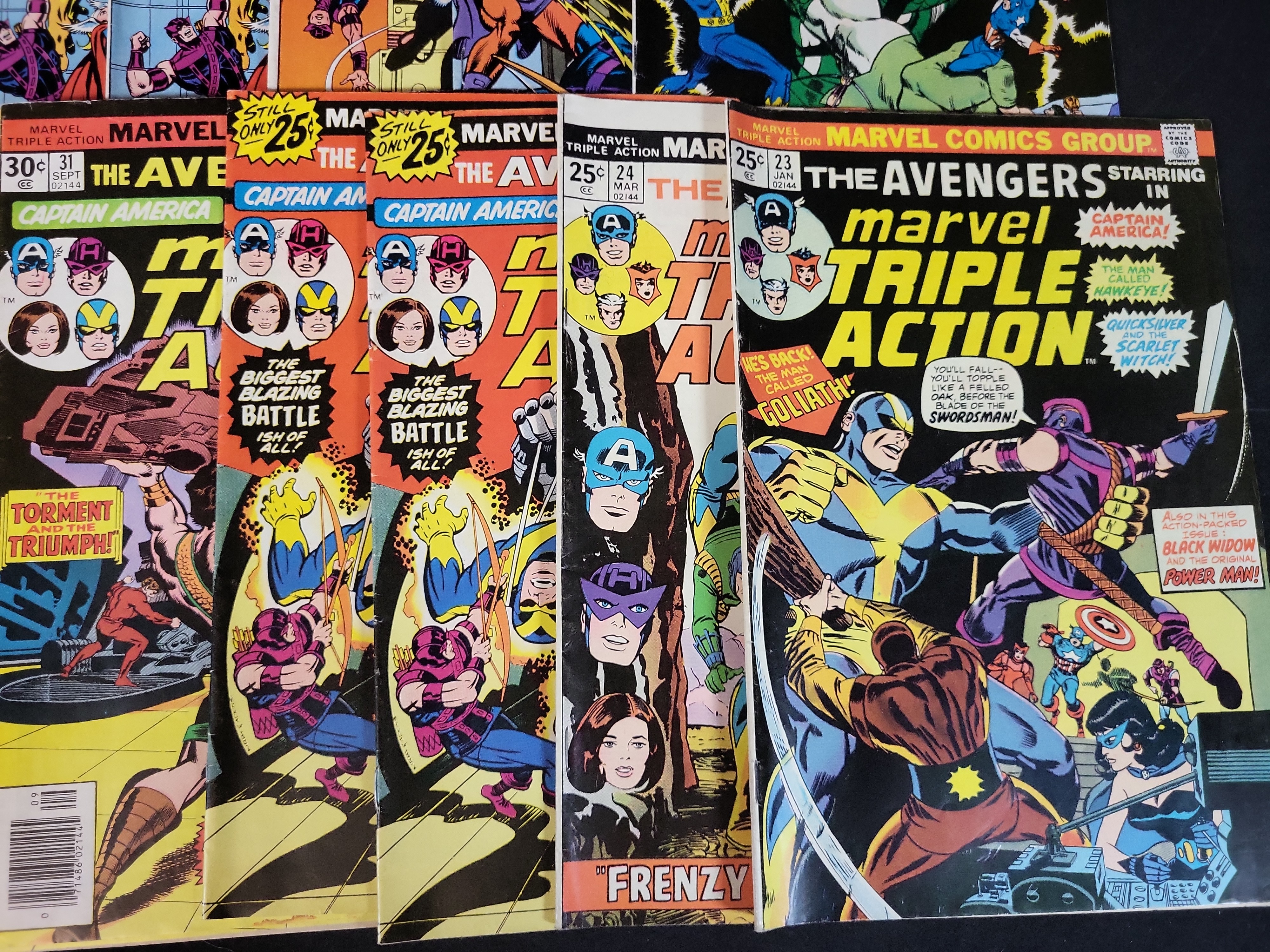 I03627 | Collection of 26 Marvel Bronze and Copper Age Comic Books Featuring Marvel Triple Action The Defenders and X-Factor