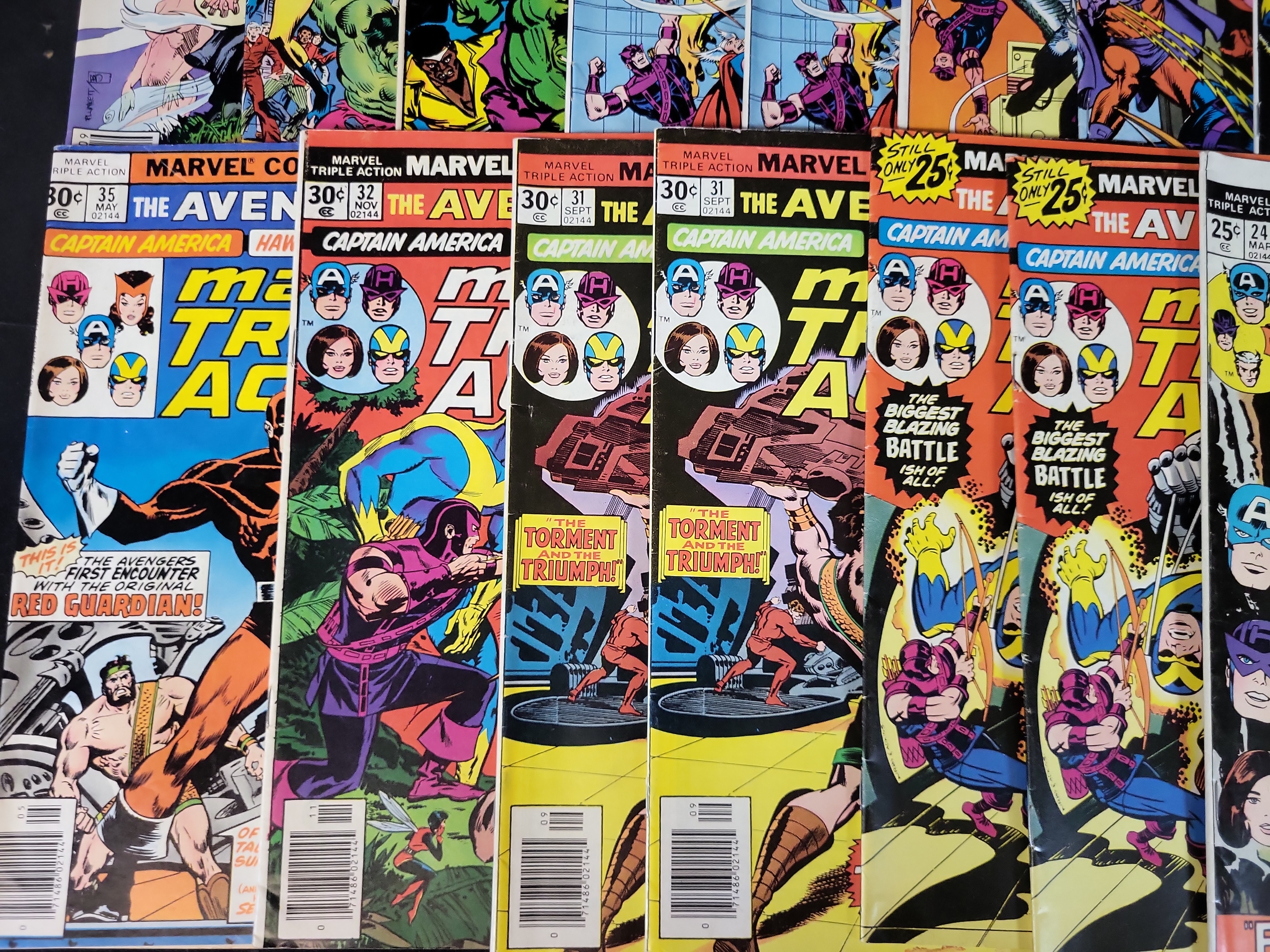 I03627 | Collection of 26 Marvel Bronze and Copper Age Comic Books Featuring Marvel Triple Action The Defenders and X-Factor