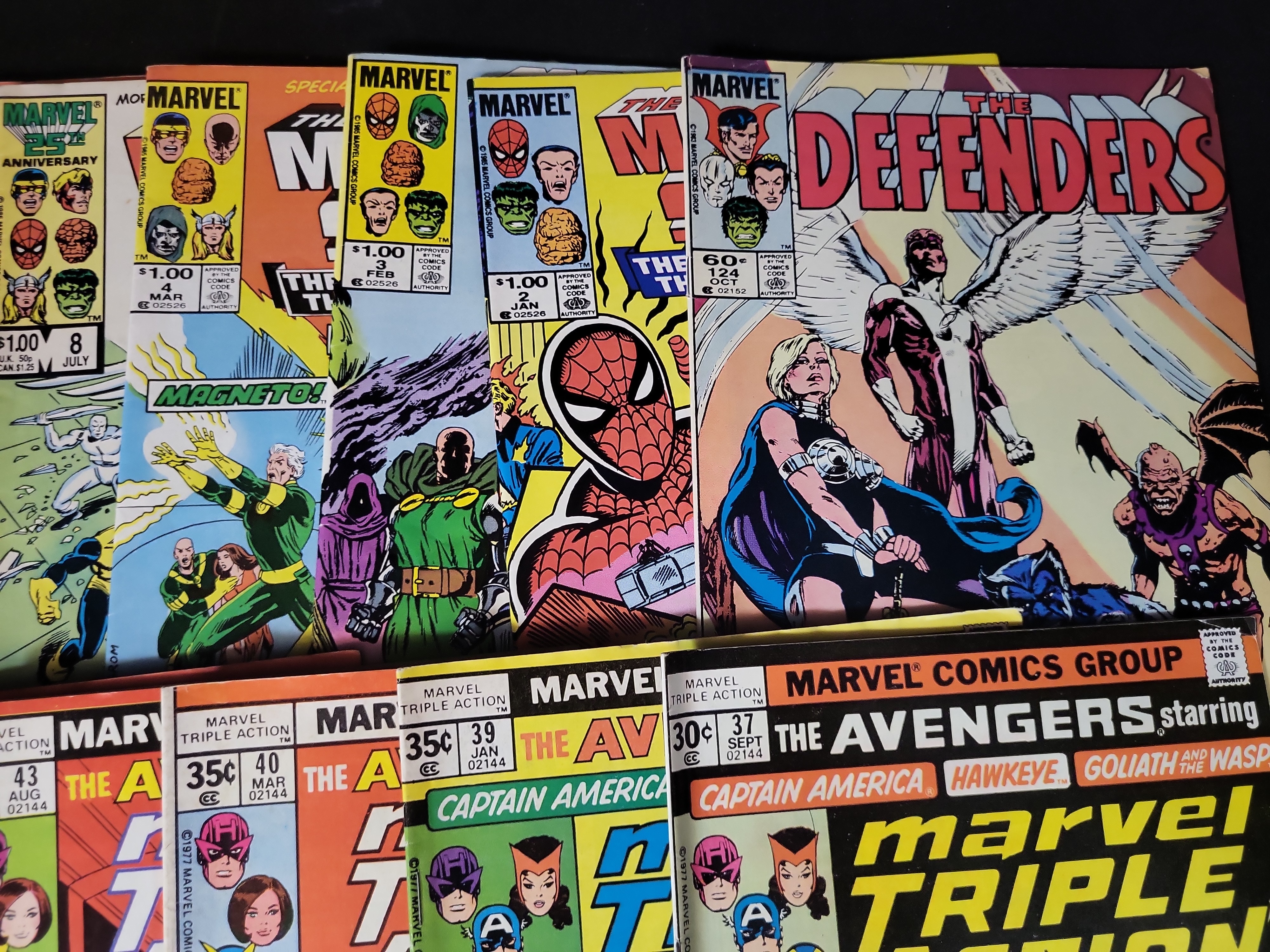 I03627 | Collection of 26 Marvel Bronze and Copper Age Comic Books Featuring Marvel Triple Action The Defenders and X-Factor