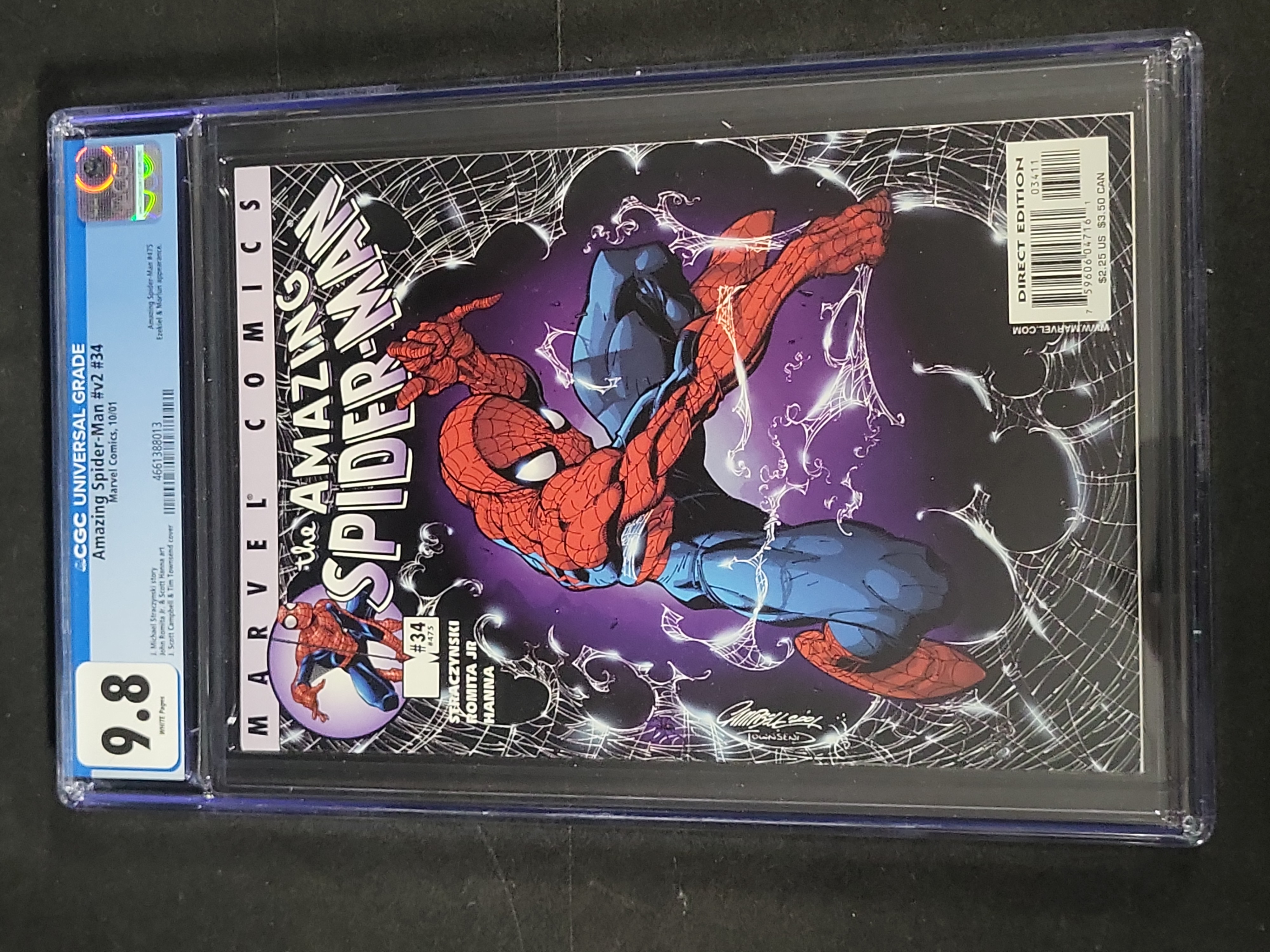 I03476 | Amazing Spider-Man Volume 2 Number 34 CGC 9.8 Marvel Comics 2001
