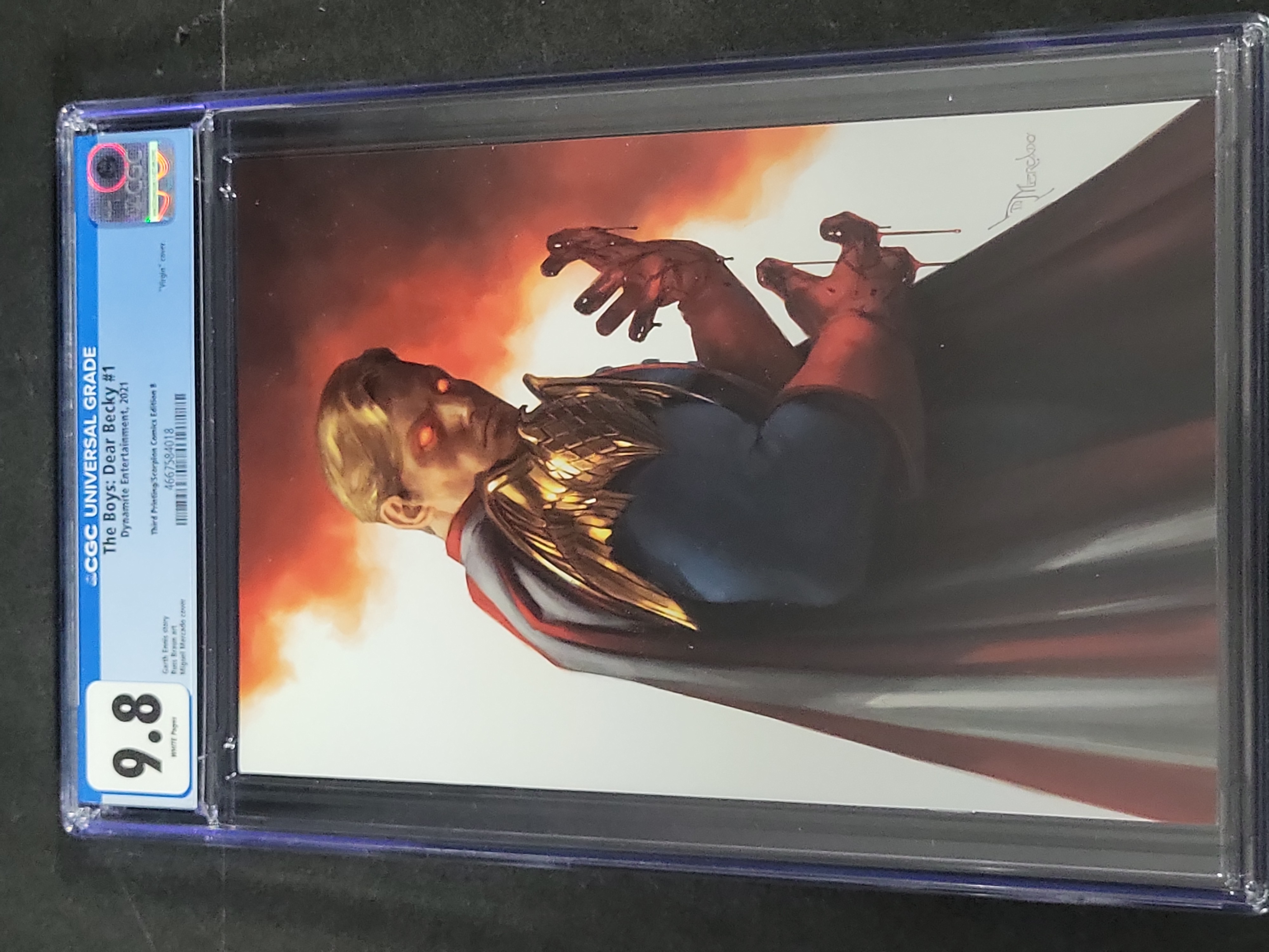 I03486 | The Boys: Dear Becky #1 Miguel Mercado Scorpion Comics Virgin Variant CGC 9.8
