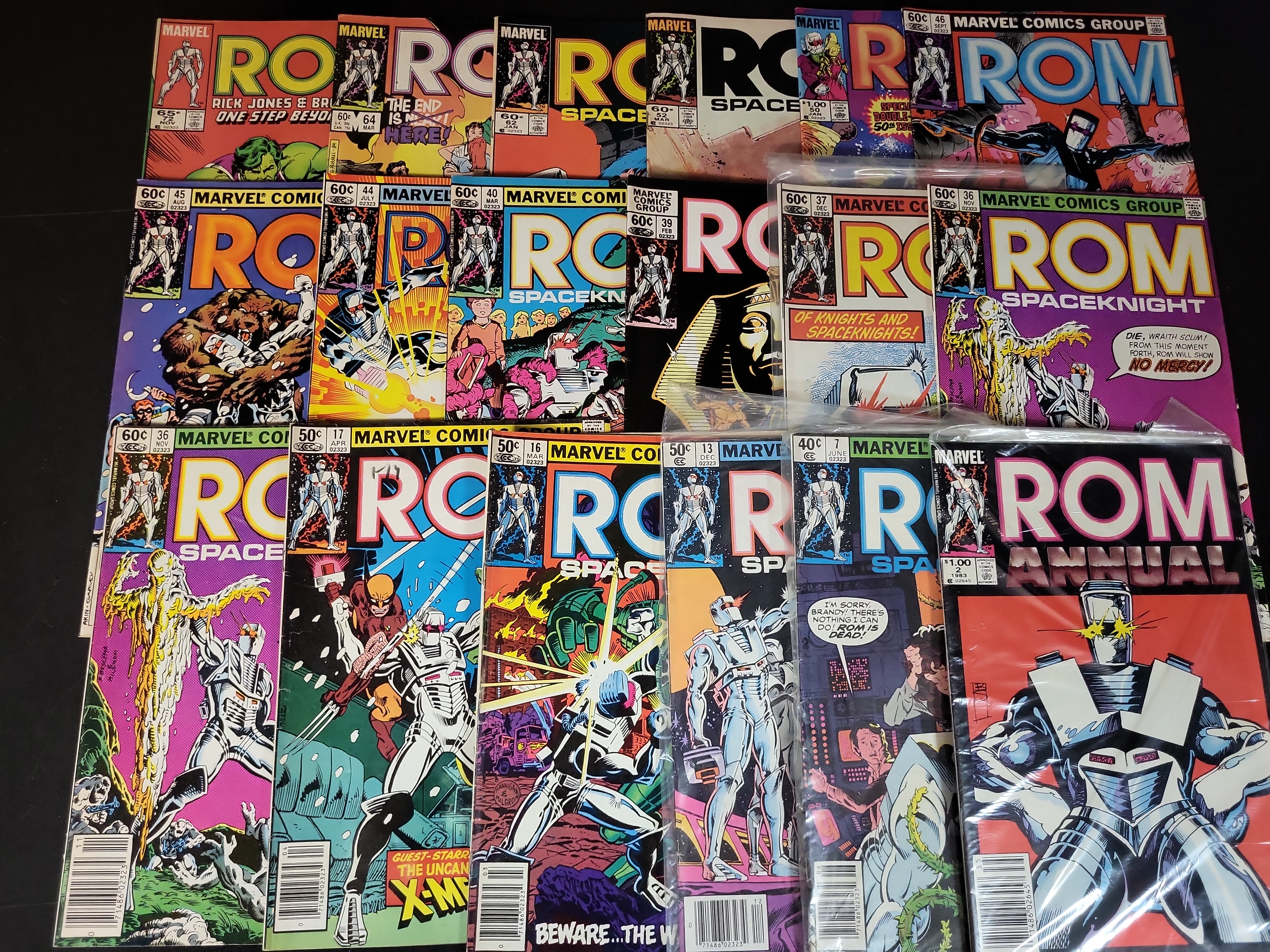 I03774 | A Collection of Marvel Comics Group ROM Spaceknight Bronze Age Comic Books