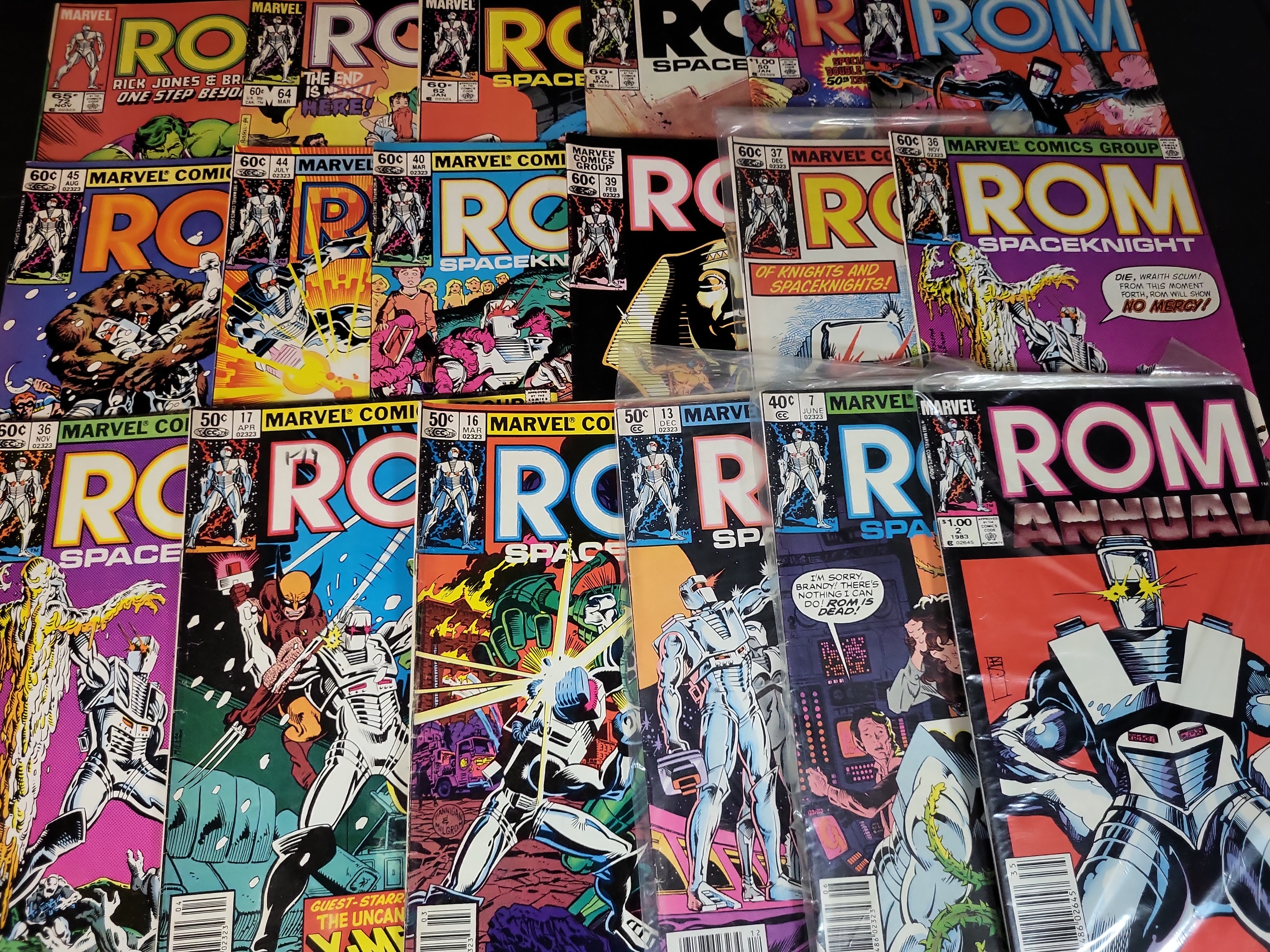 I03774 | A Collection of Marvel Comics Group ROM Spaceknight Bronze Age Comic Books
