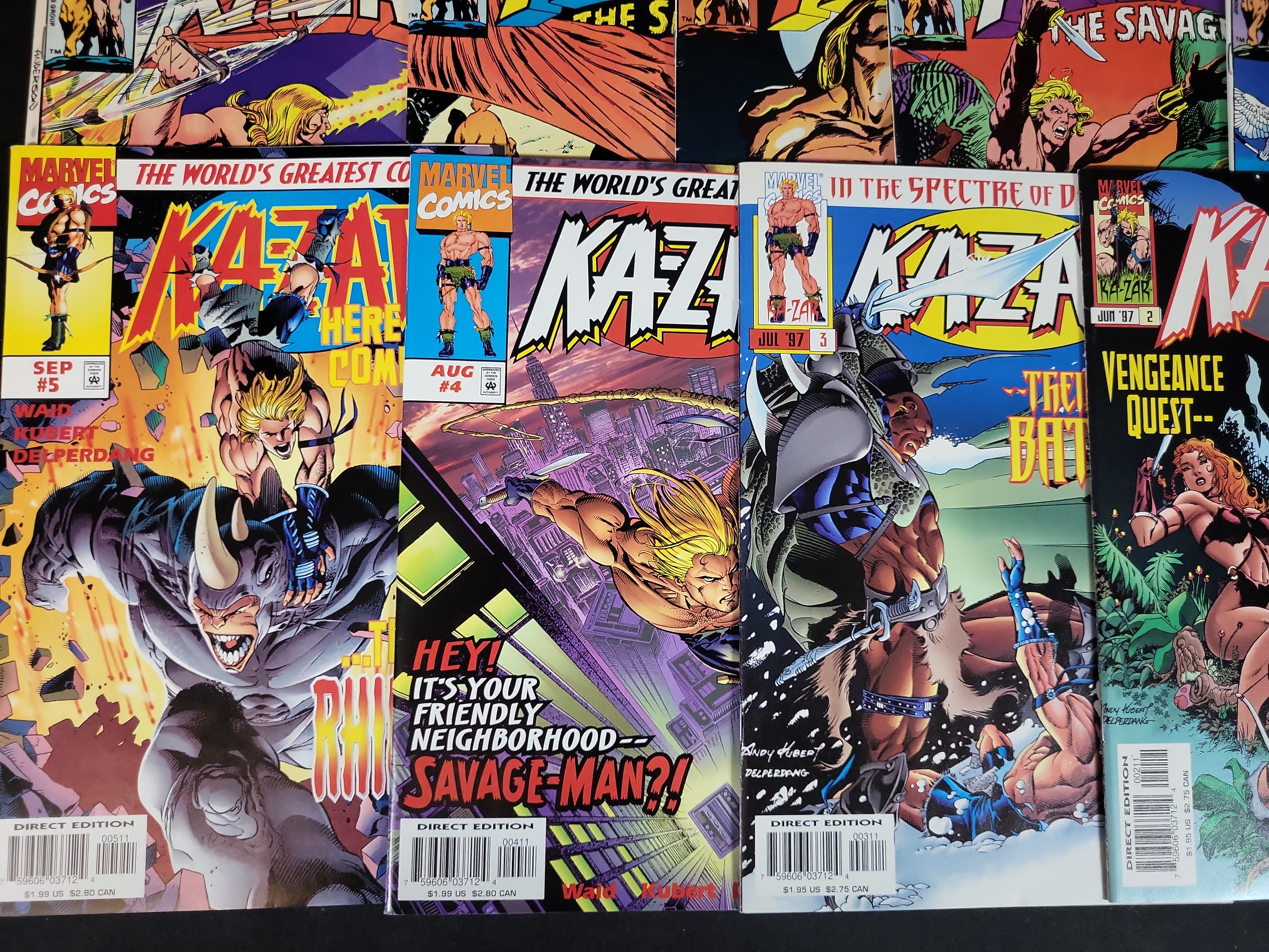 I03750 | A Collection of Marvel Ka-Zar Comic Books Including Ka-Zar The Savage and 1997 Series