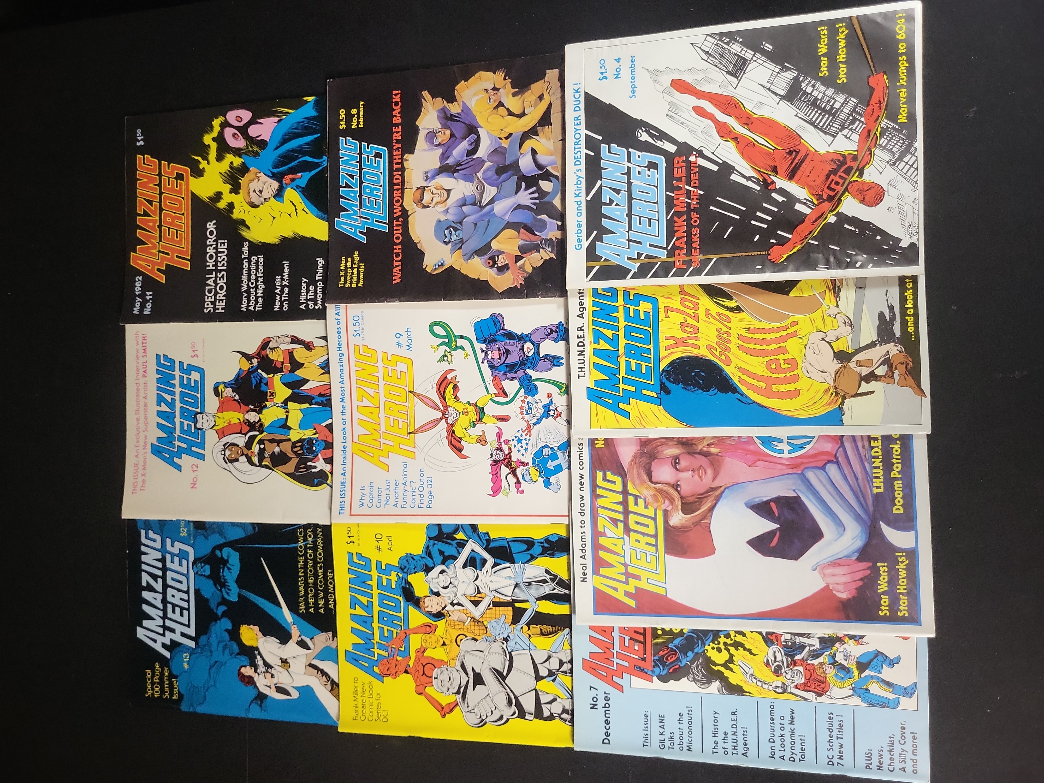 I02543 | Fantagraphics Books. Amazing Heroes: Issues No. 4 through 13. 1981-1982.