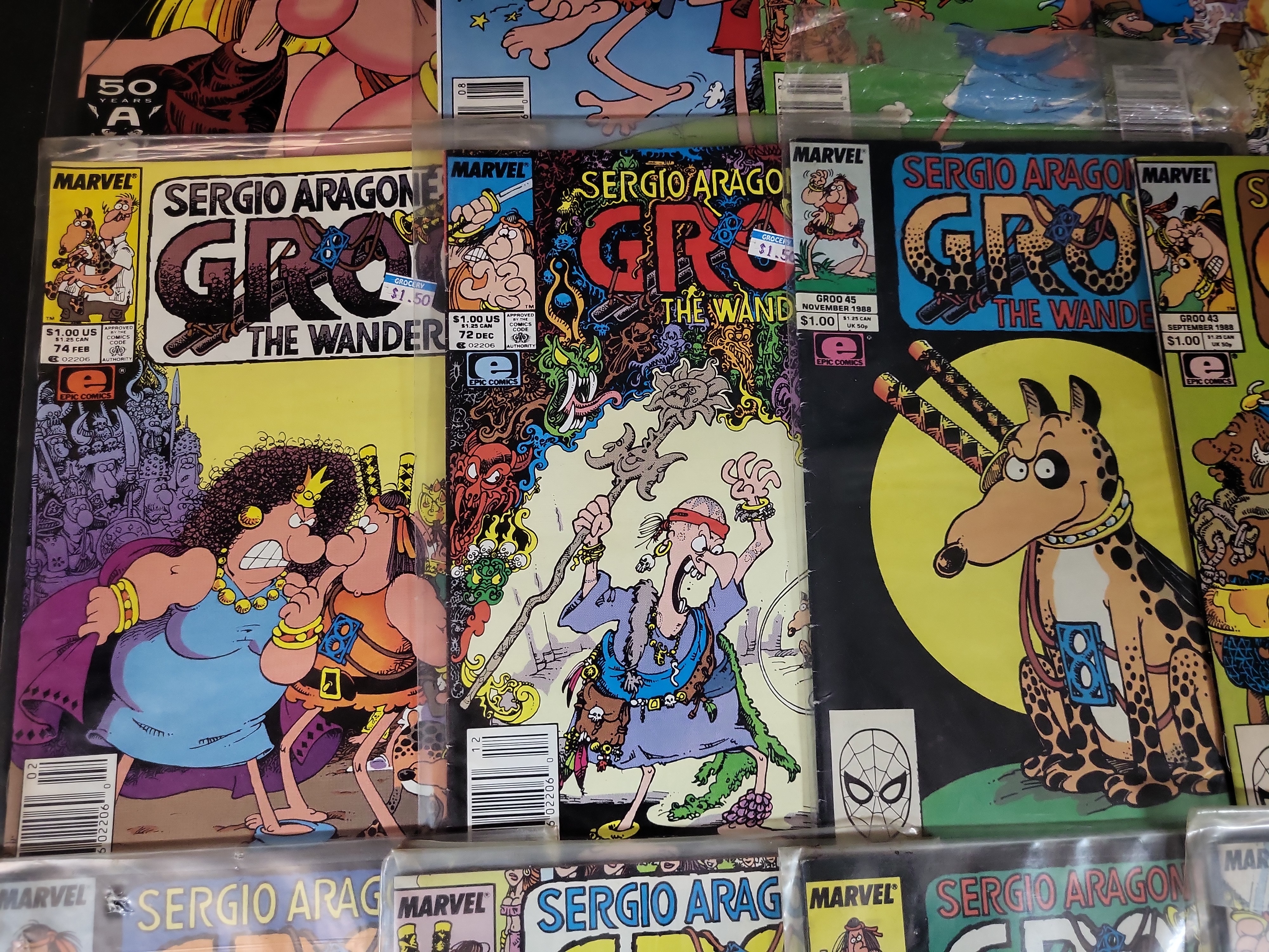 I03706 | A Collection of 15 Sergio Aragones Groo the Wanderer Comic Books Published by Marvel Epic Comics