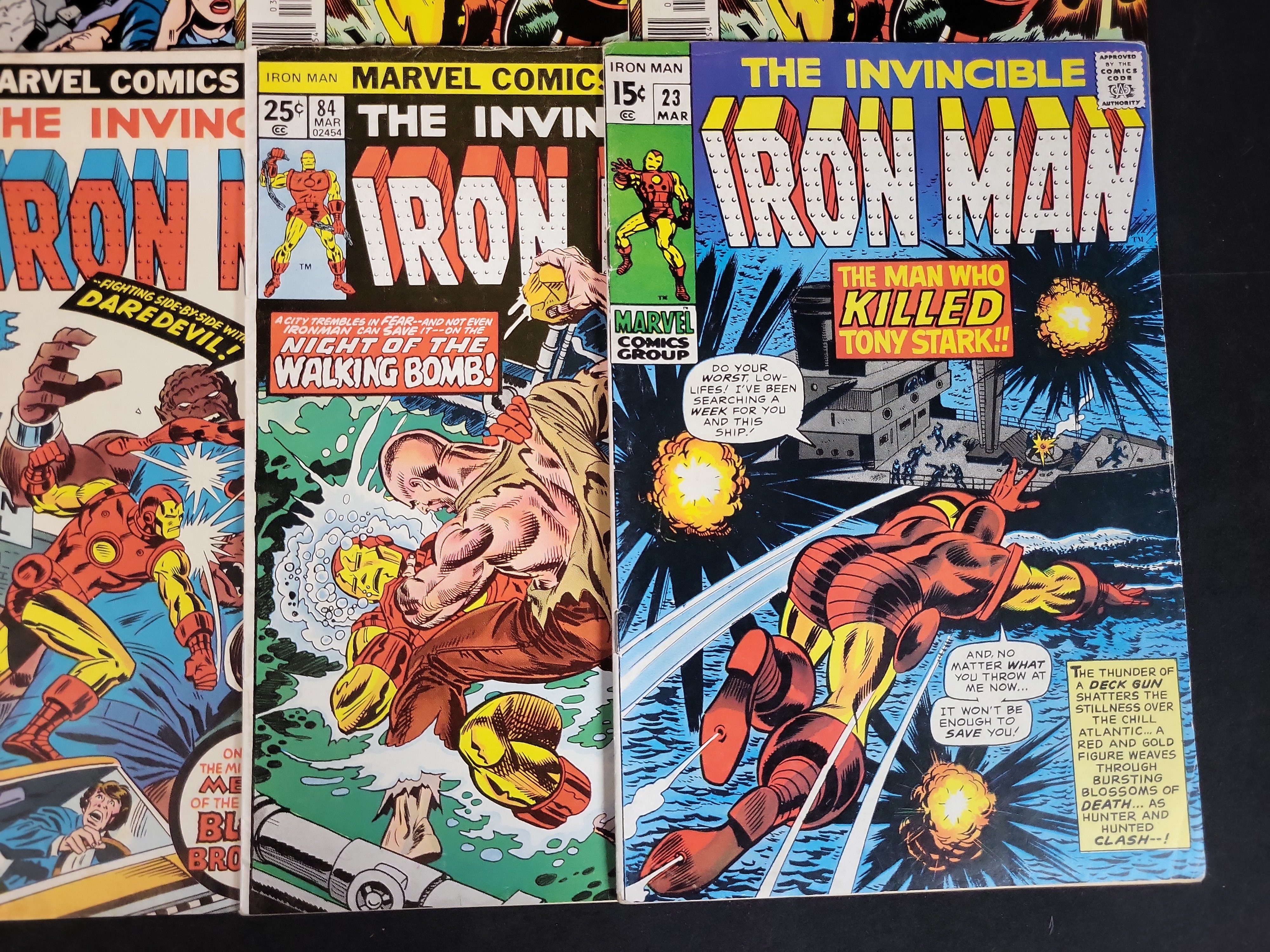I03712 | A Group of Eight Marvel Comics The Invincible Iron Man Bronze Age Issues