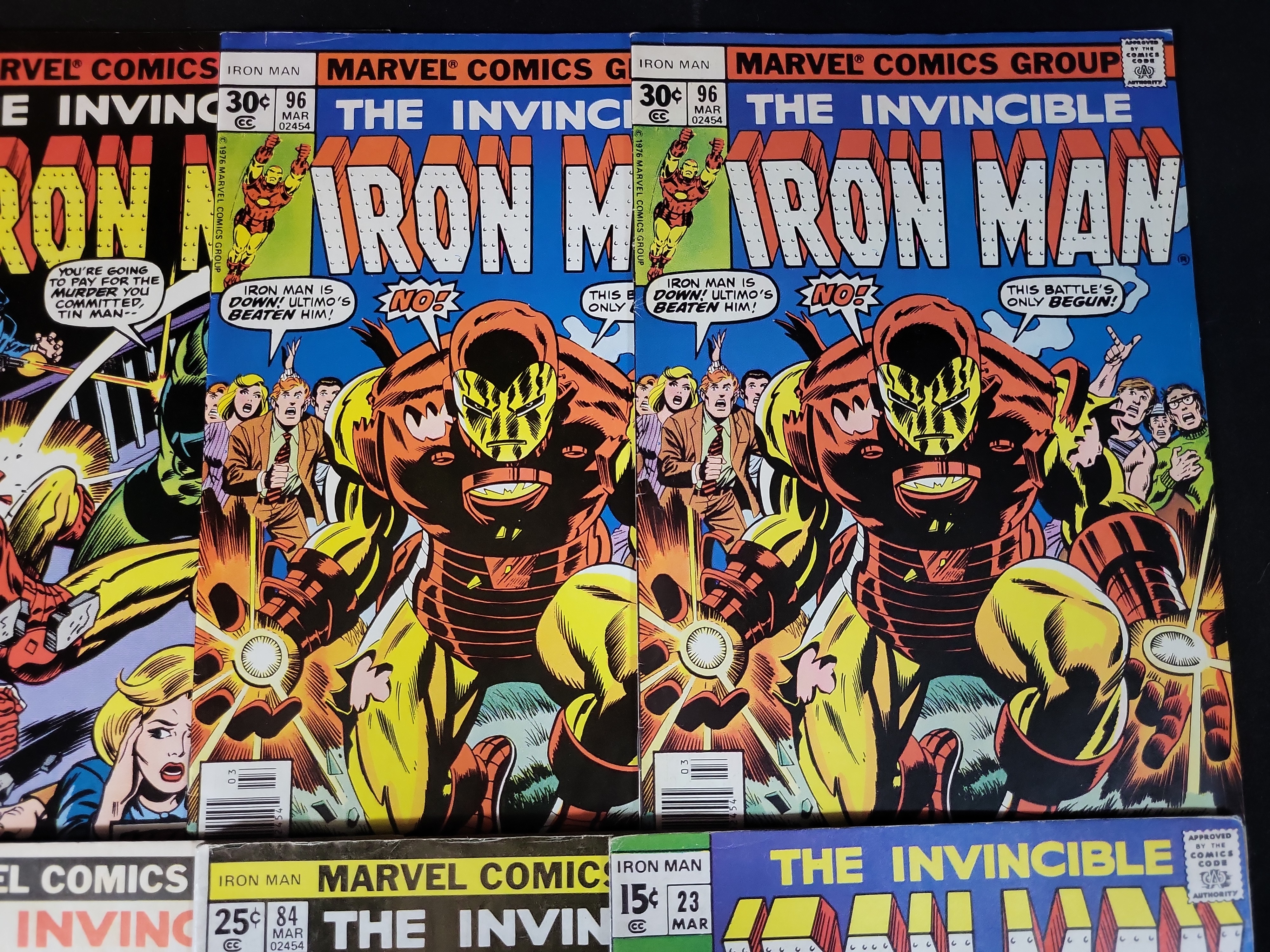I03712 | A Group of Eight Marvel Comics The Invincible Iron Man Bronze Age Issues