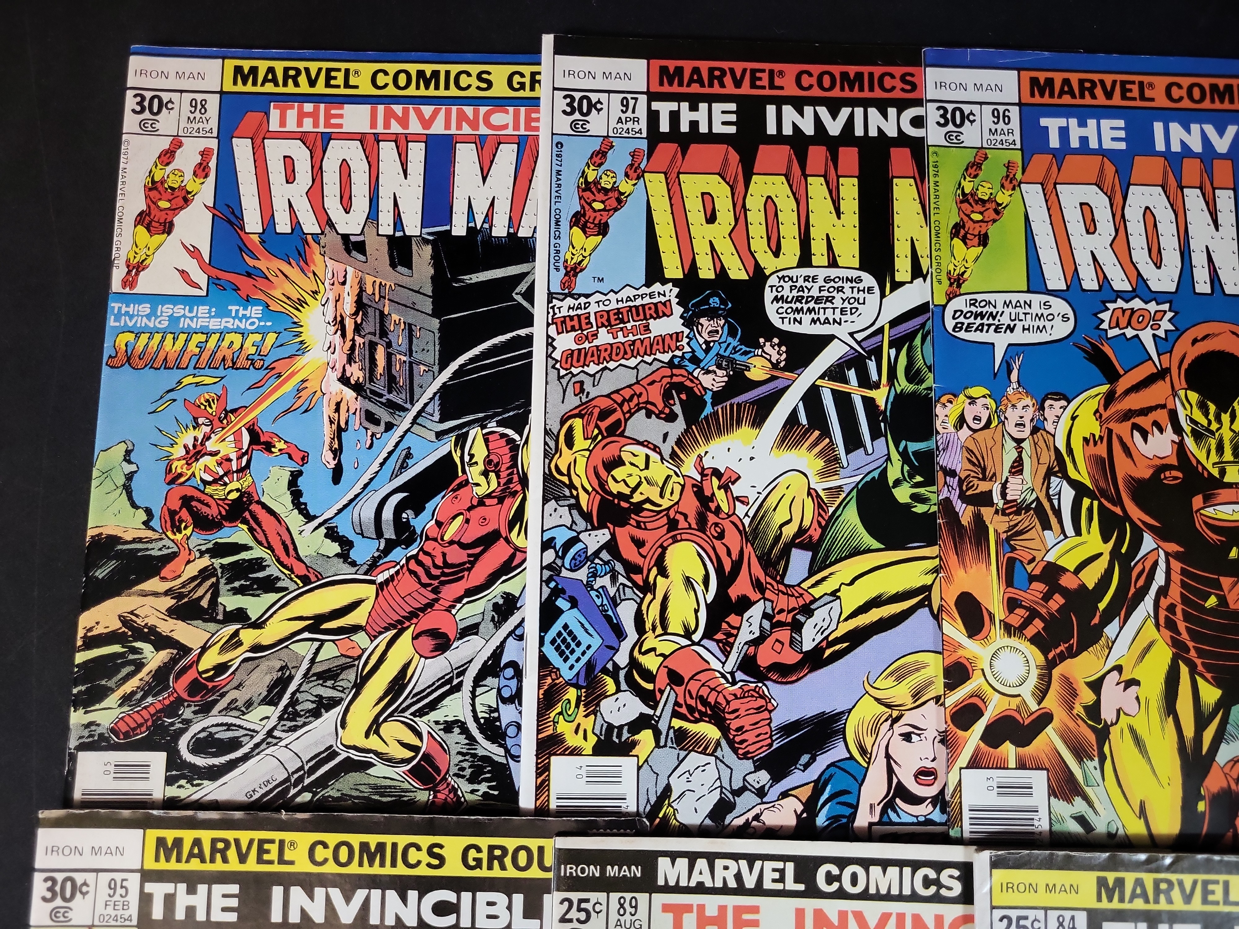 I03712 | A Group of Eight Marvel Comics The Invincible Iron Man Bronze Age Issues