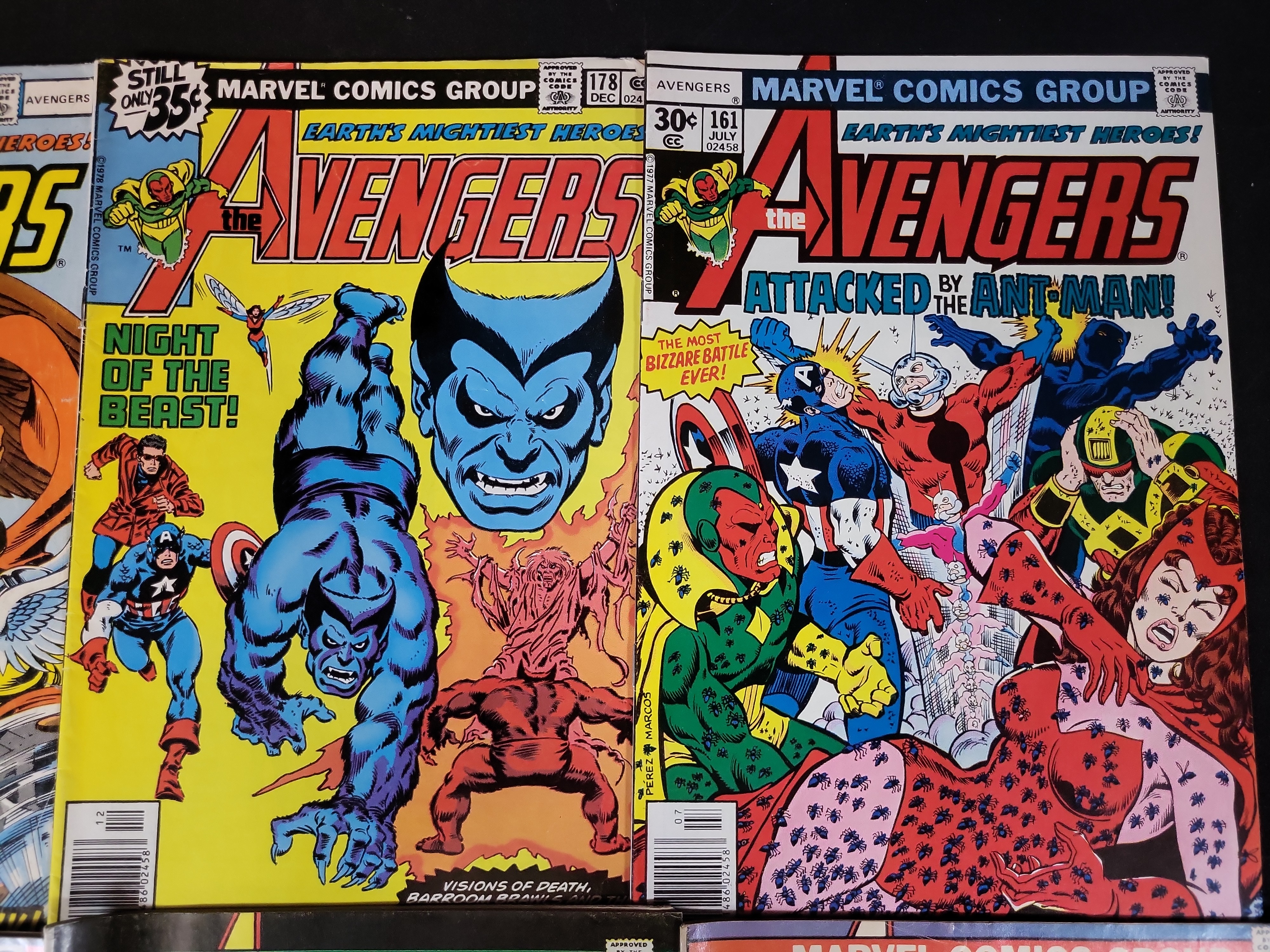 I03717 | A Collection of Six Marvel Comics Group The Avengers Comic Books Issues #121 to #179