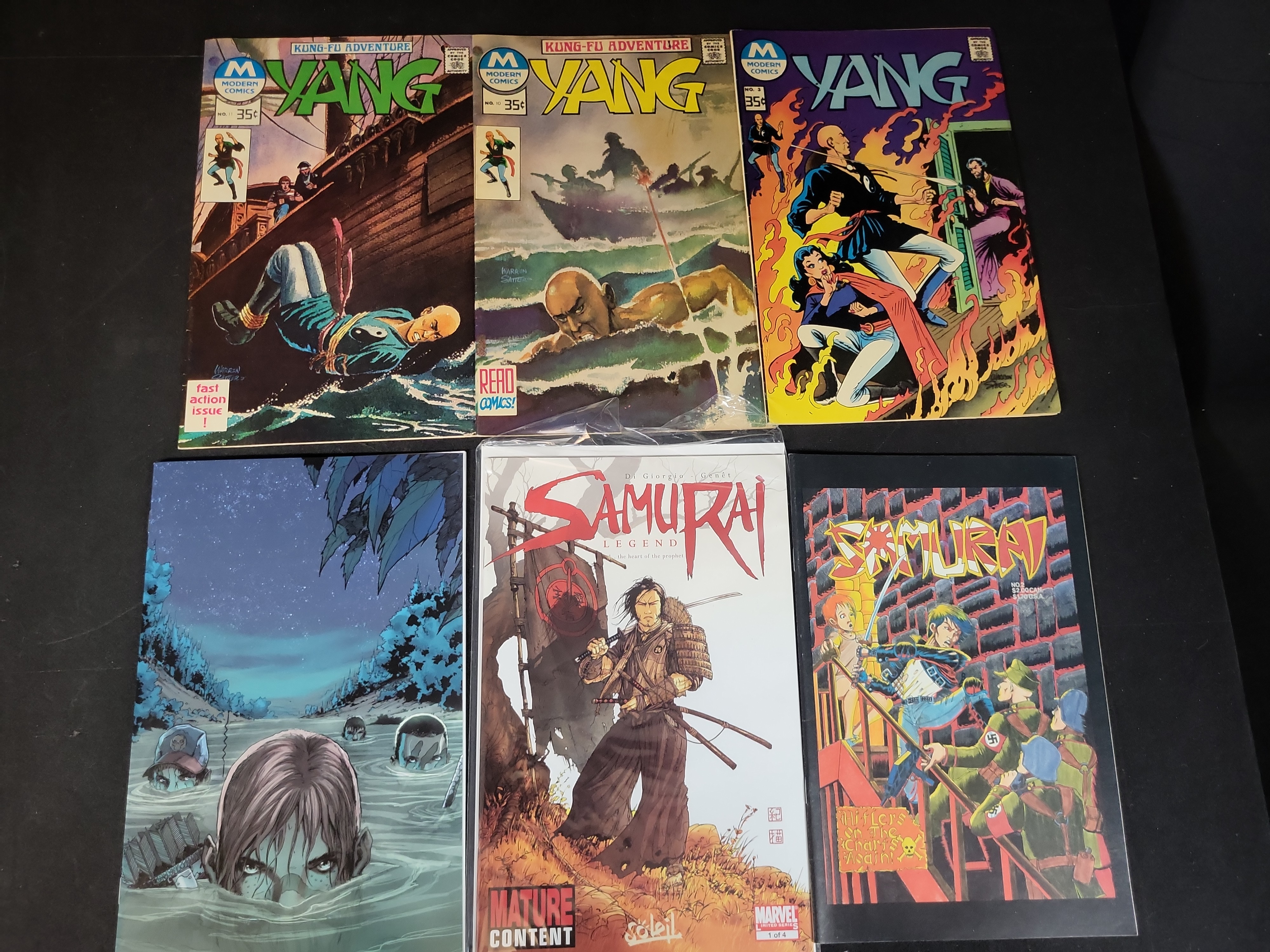 I03612 | A Collection of Six Martial Arts and Modern Horror Comic Books