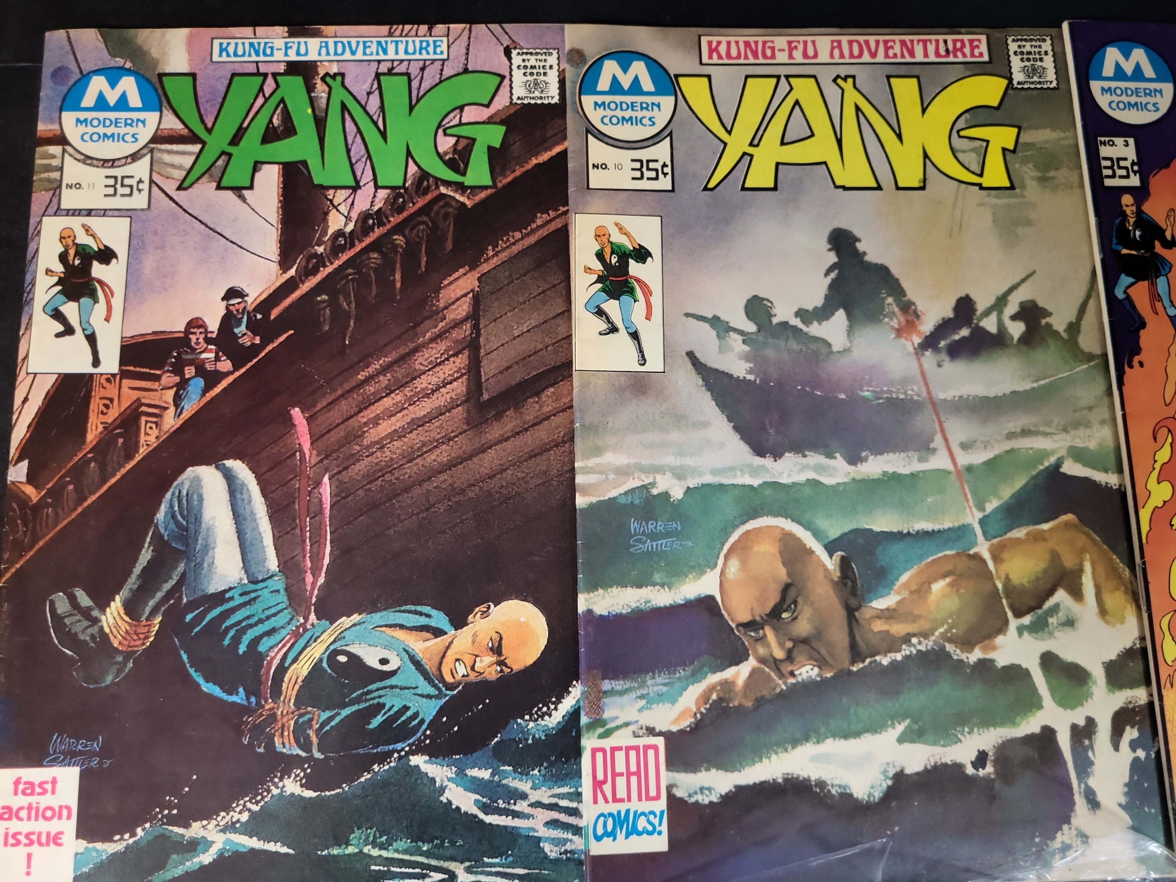 I03612 | A Collection of Six Martial Arts and Modern Horror Comic Books
