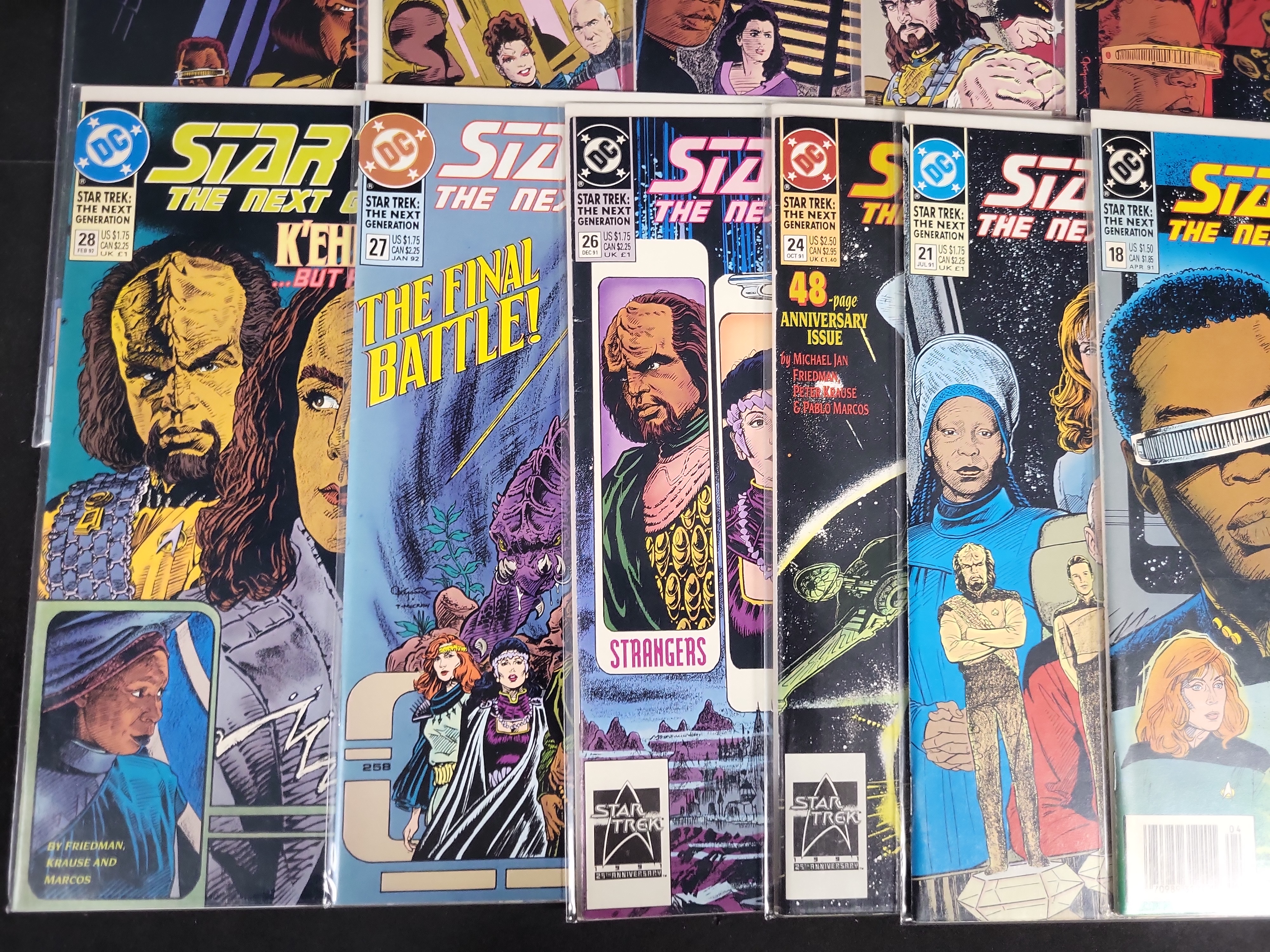 I03784 | A Collection of Vintage DC Comics Star Trek The Next Generation and Deep Space Nine Comic Books