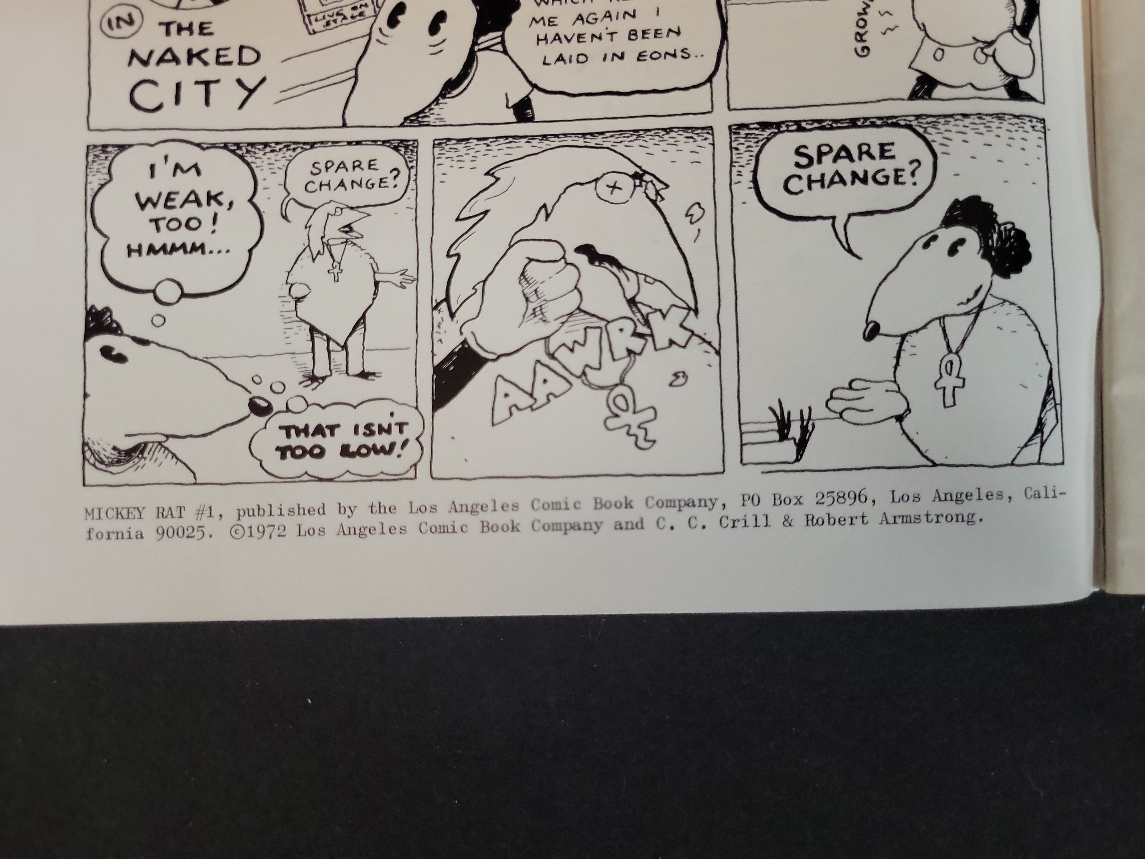 I03673 | Mickey Rat #1 (1972) First Printing Underground Comic Book, Los Angeles Comic Book Company