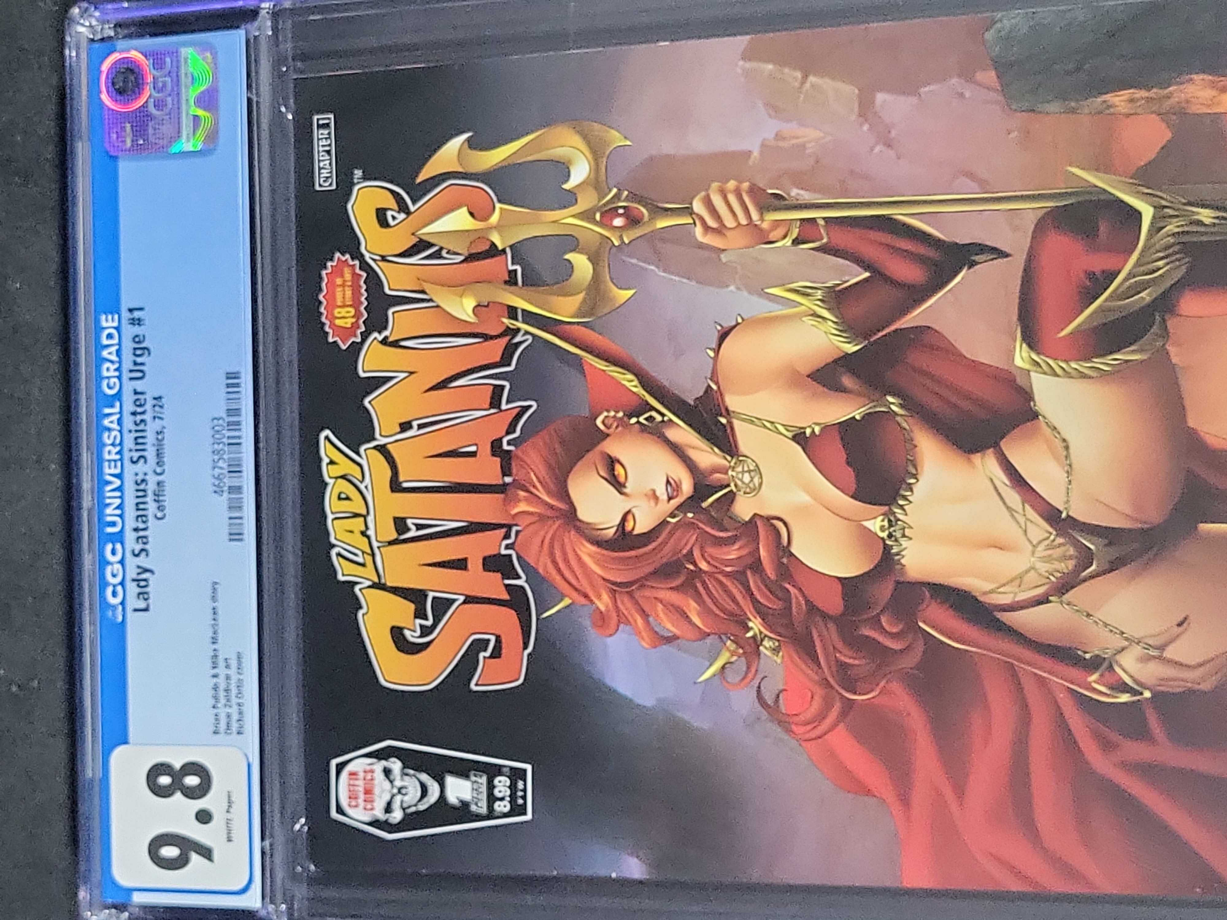 I03477 | Coffin Comics Lady Satanus Sinister Urge #1 Standard Edition CGC 9.8