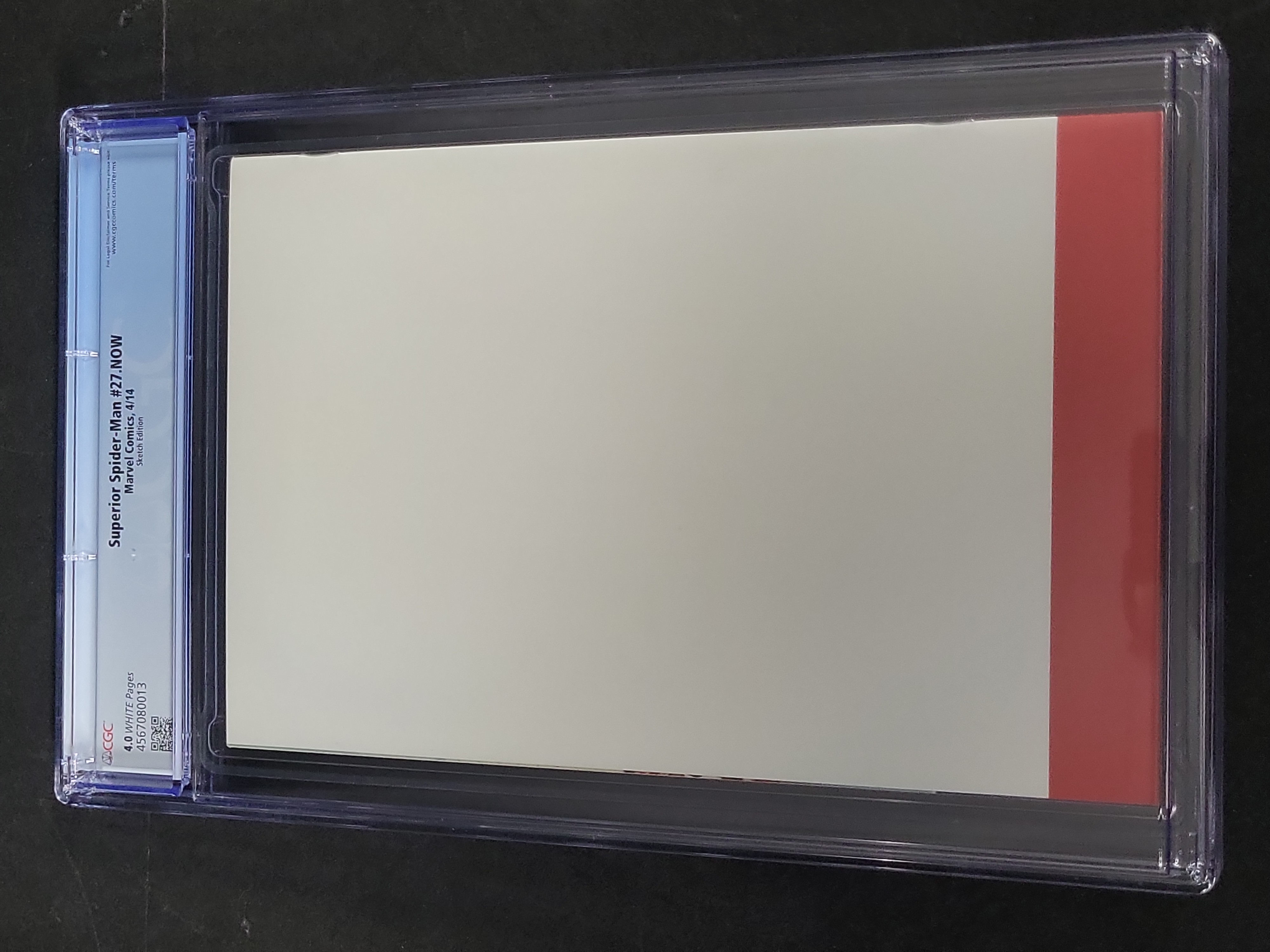 I03490 | Superior Spider-Man #27.NOW Sketch Edition Marvel Comics CGC 4.0 with Custom Art by Chris Oly Fulton