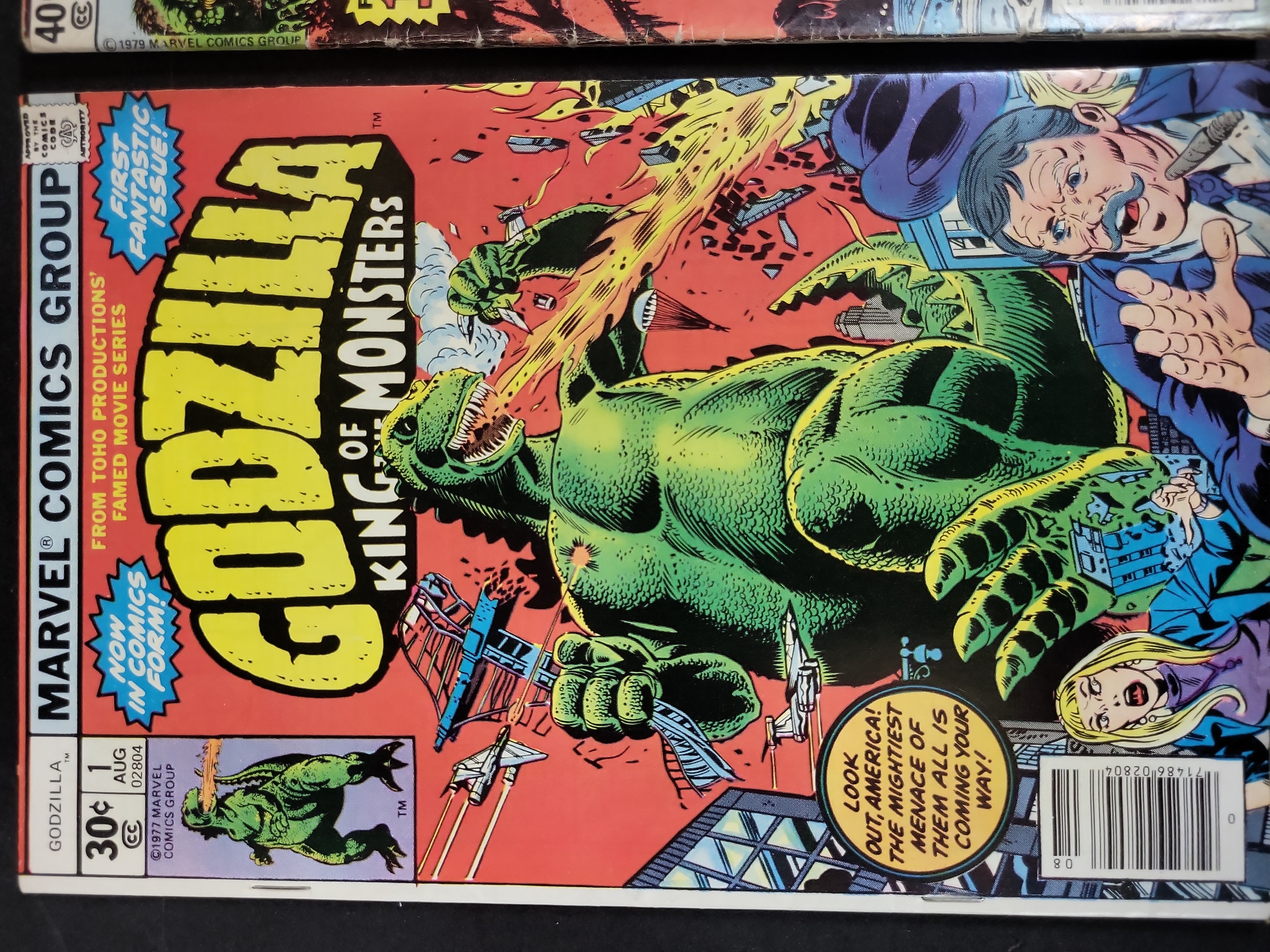 I03765 | A Pair of Marvel Comics Bronze Age Premiere Issues Godzilla #1 and The Man-Thing #1