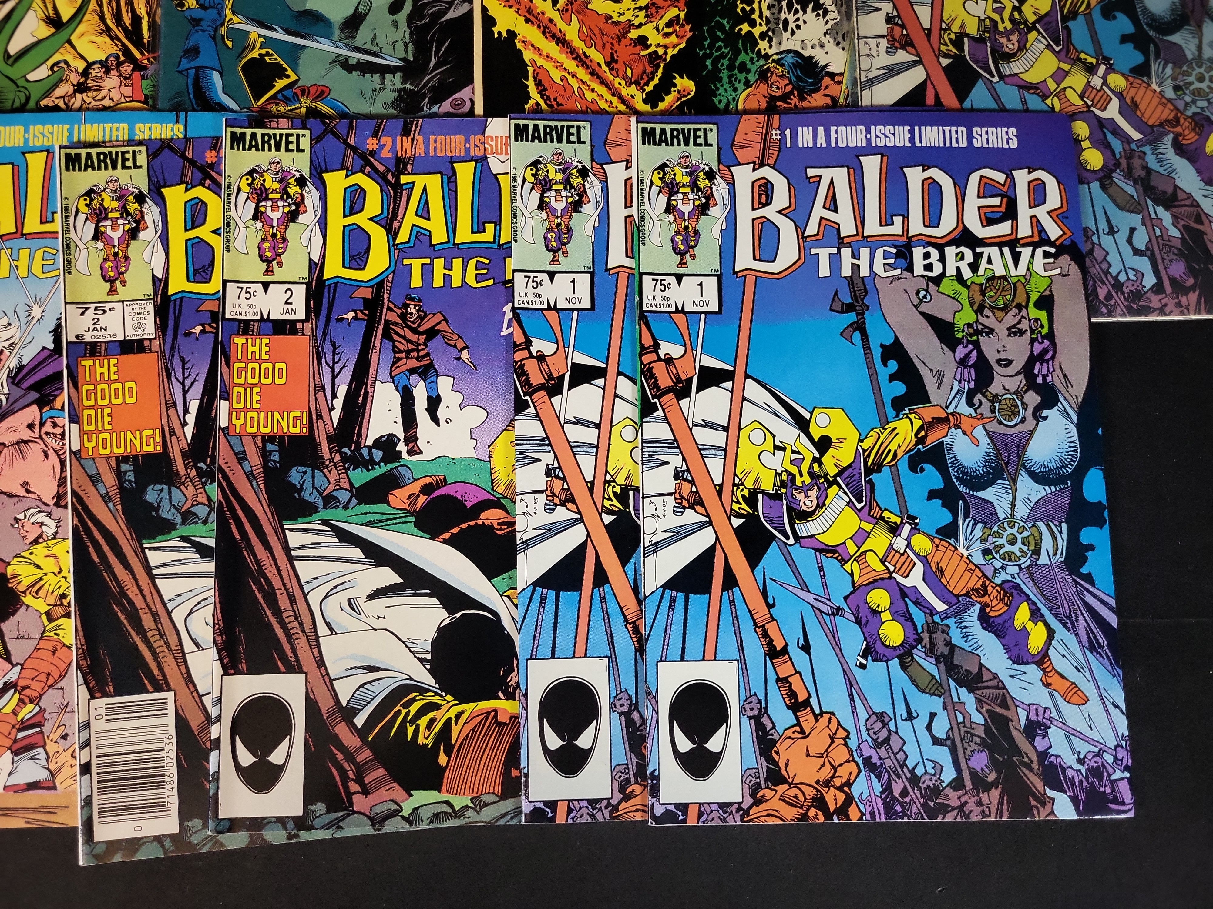 I03741 | A Collection of Vintage Marvel and Epic Comics Including Skull the Slayer and Balder the Brave