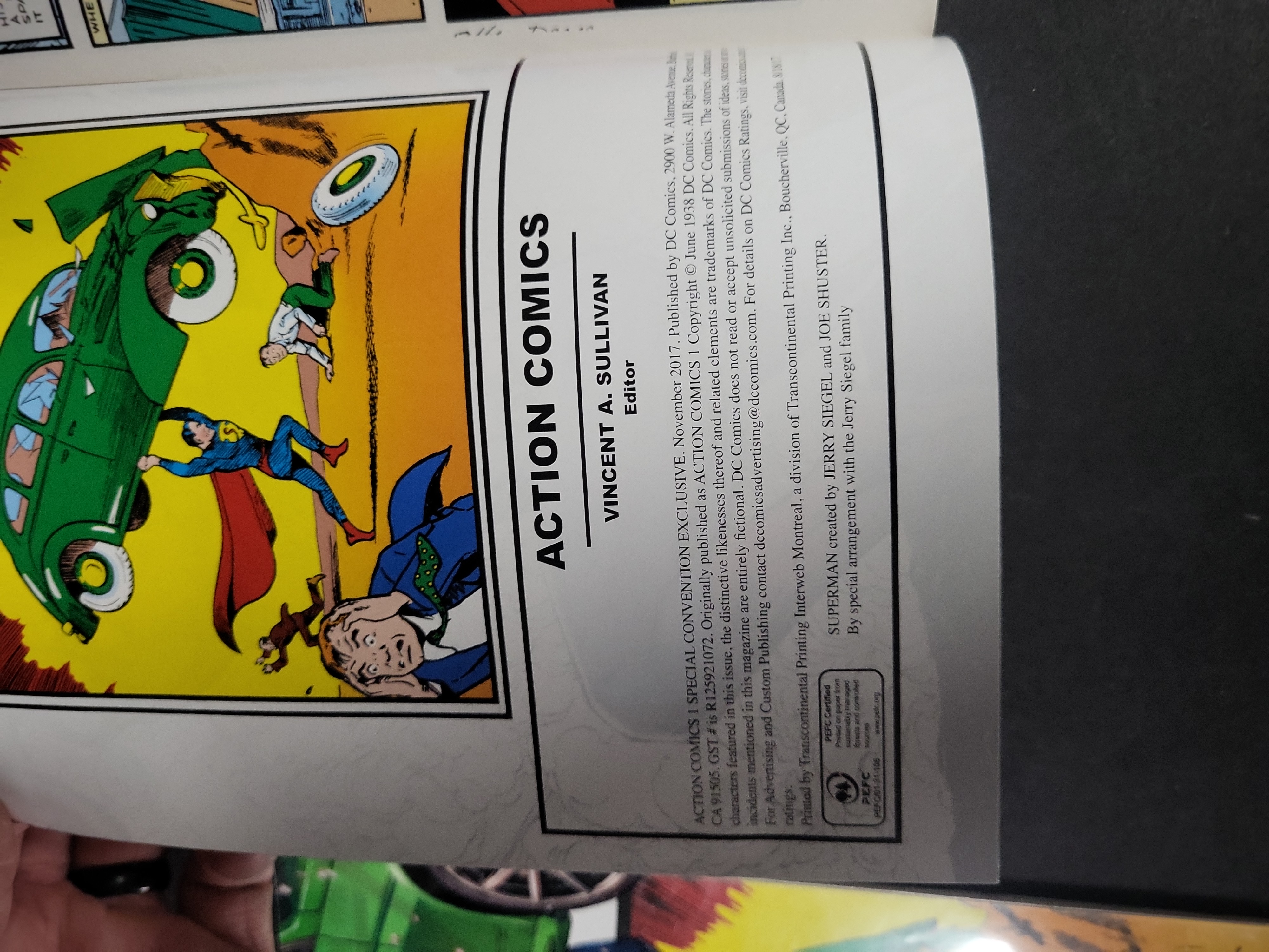 I03845 | A Pair of Action Comics 1 Special Convention Exclusive Variant Comic Books