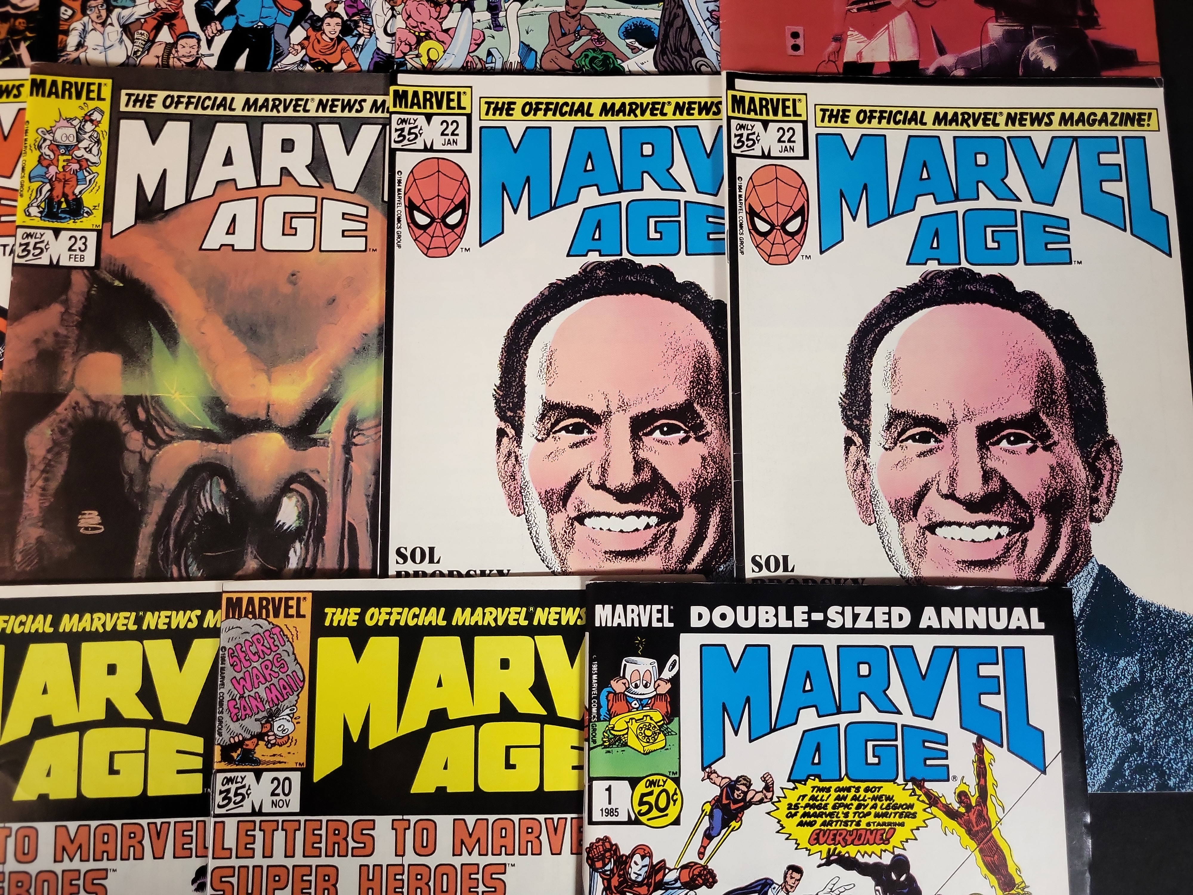 I03676 | A Collection of 20 Marvel Age Comic Books Including Key Issues and 1985 Annual