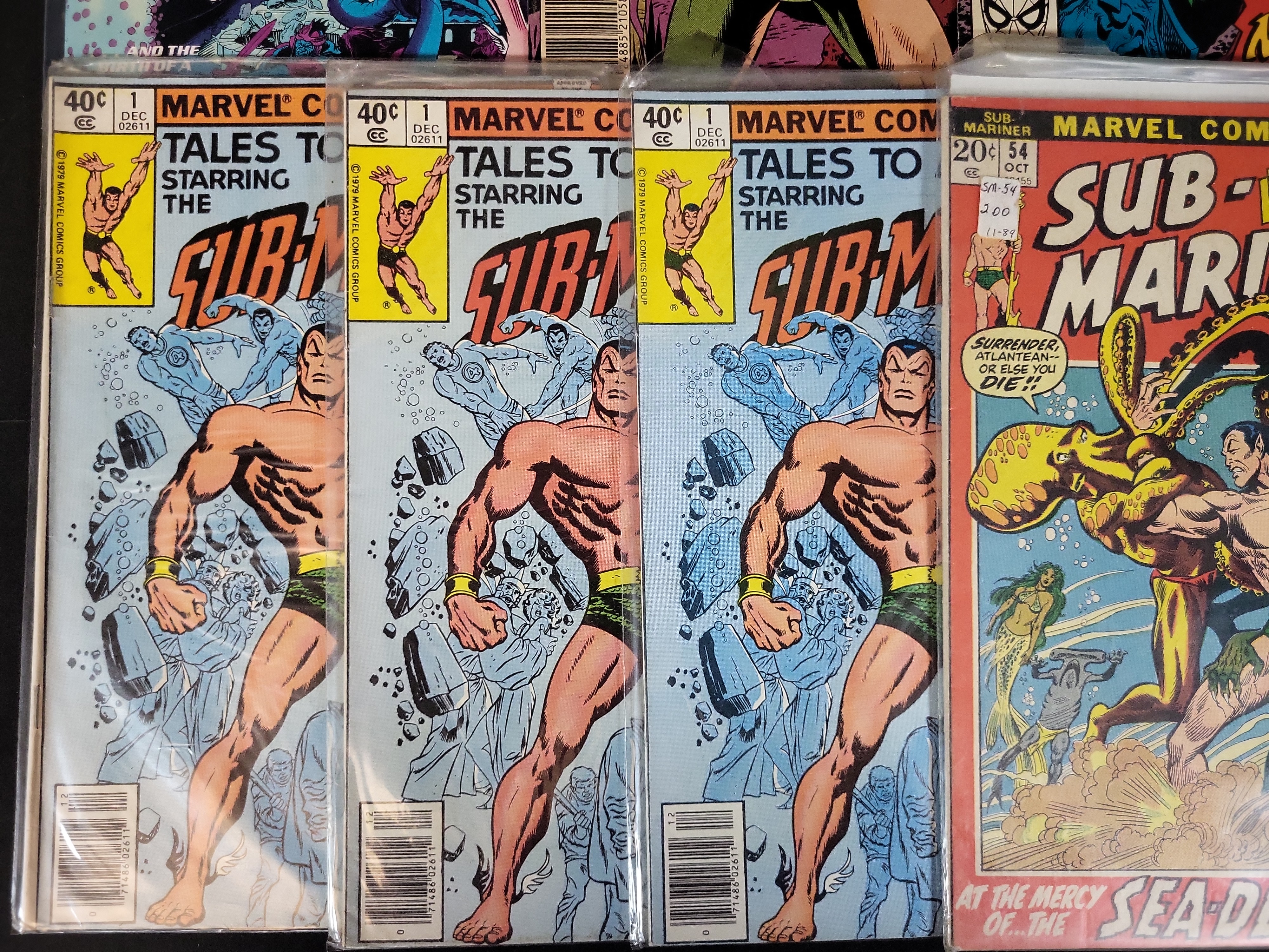 I03689 | A Lot of 10 Marvel Comics Featuring Prince Namor the Sub-Mariner Including Limited Series and Bronze Age Issues