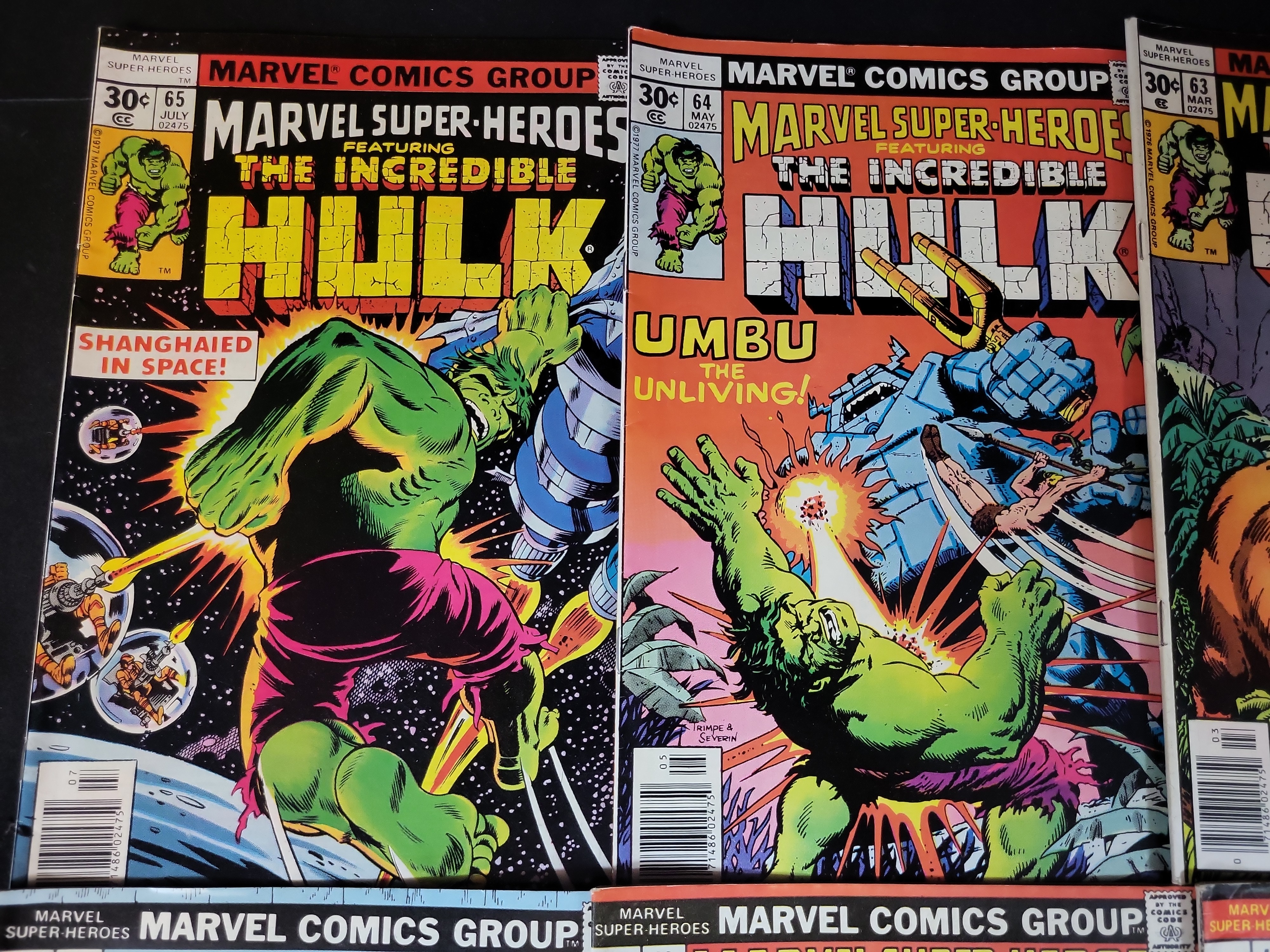 I03710 | A Collection of Marvel Super-Heroes Incredible Hulk Comic Books, Issues 41-65