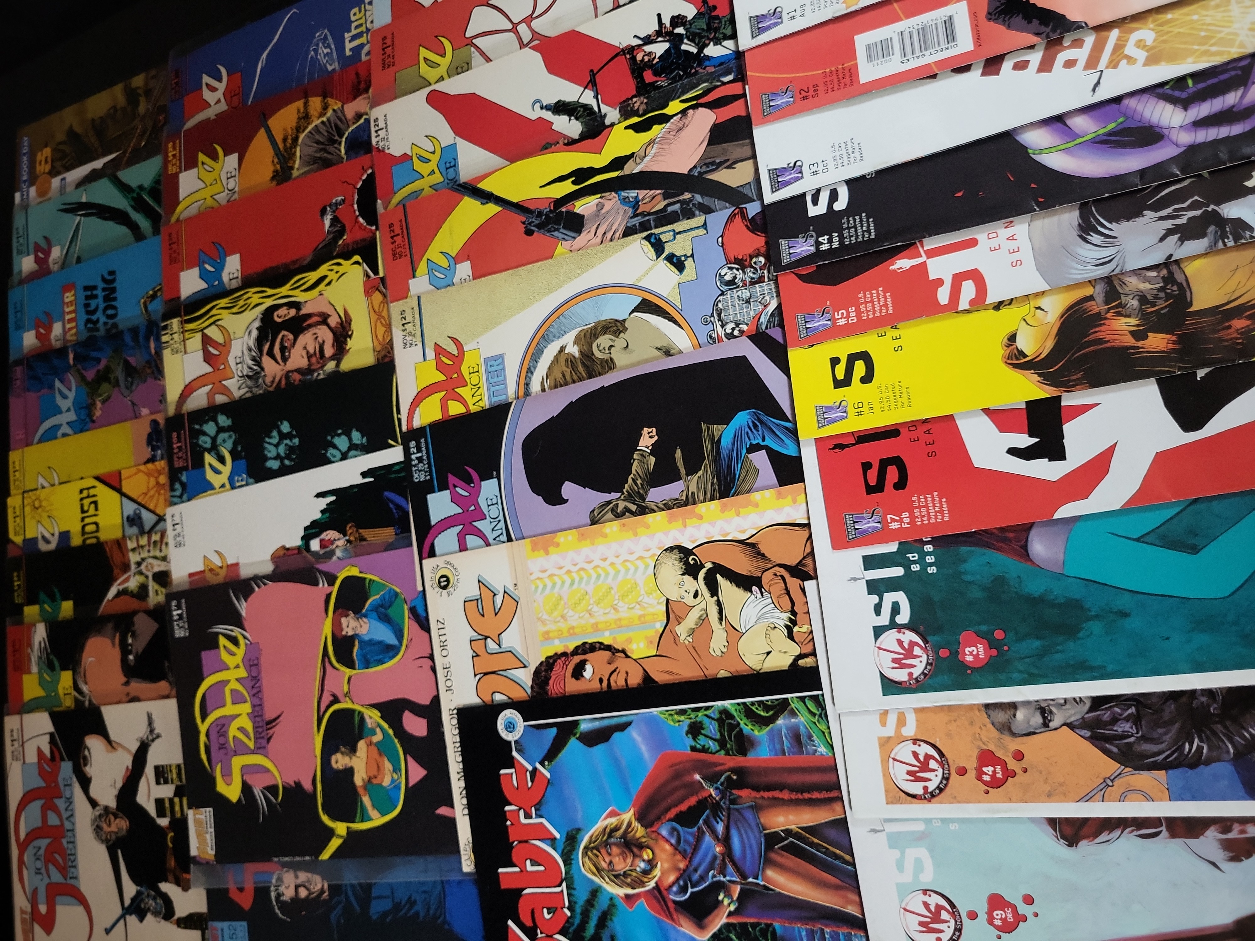 I03610 | A Collection of Approximately 35 Comic Books Featuring Sleeper, Jon Sable Freelance, and Sabre