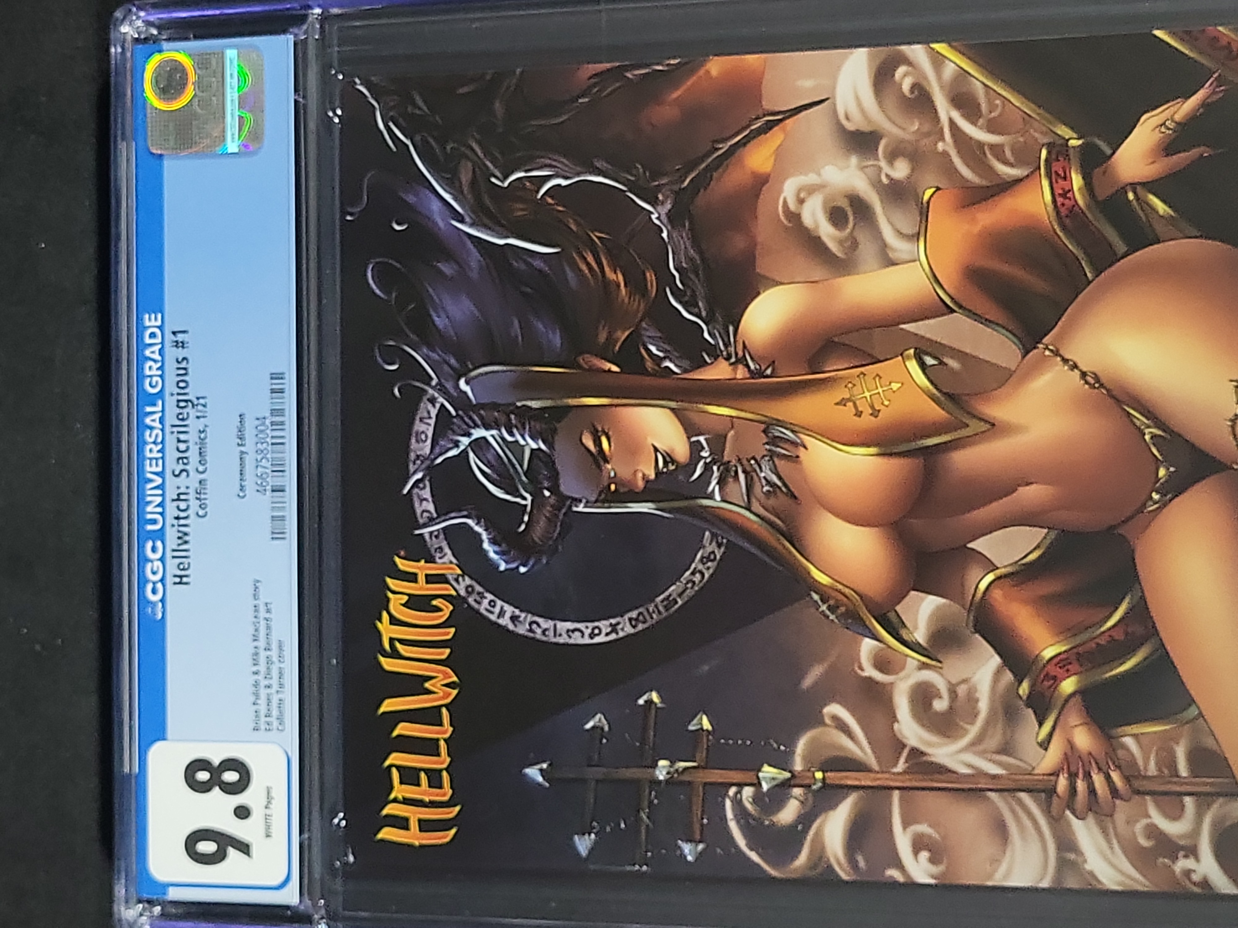 I03481 | Hellwitch Sacrilegious 1 Ceremony Edition CGC 9.8 Coffin Comics 2021