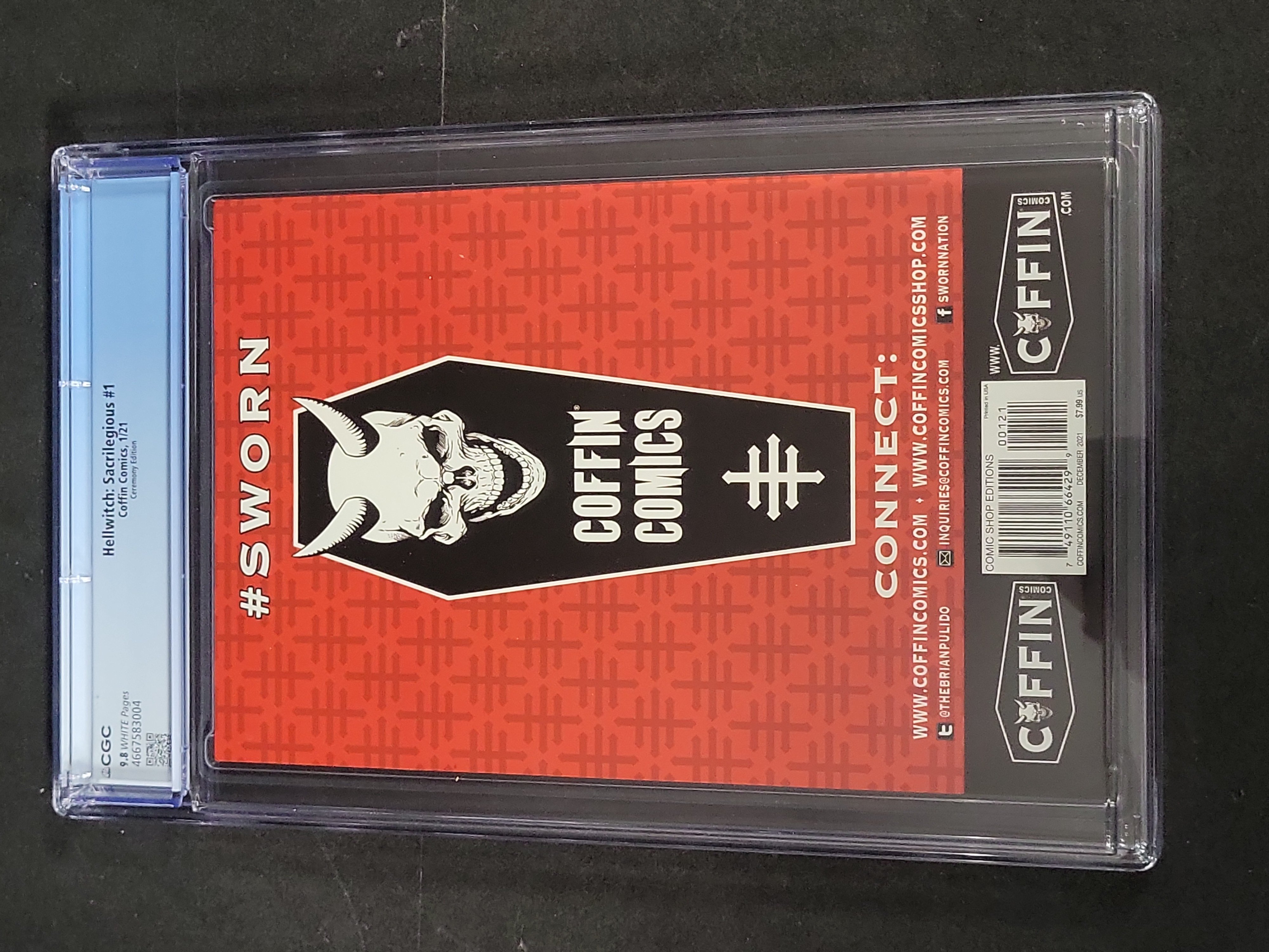 I03481 | Hellwitch Sacrilegious 1 Ceremony Edition CGC 9.8 Coffin Comics 2021