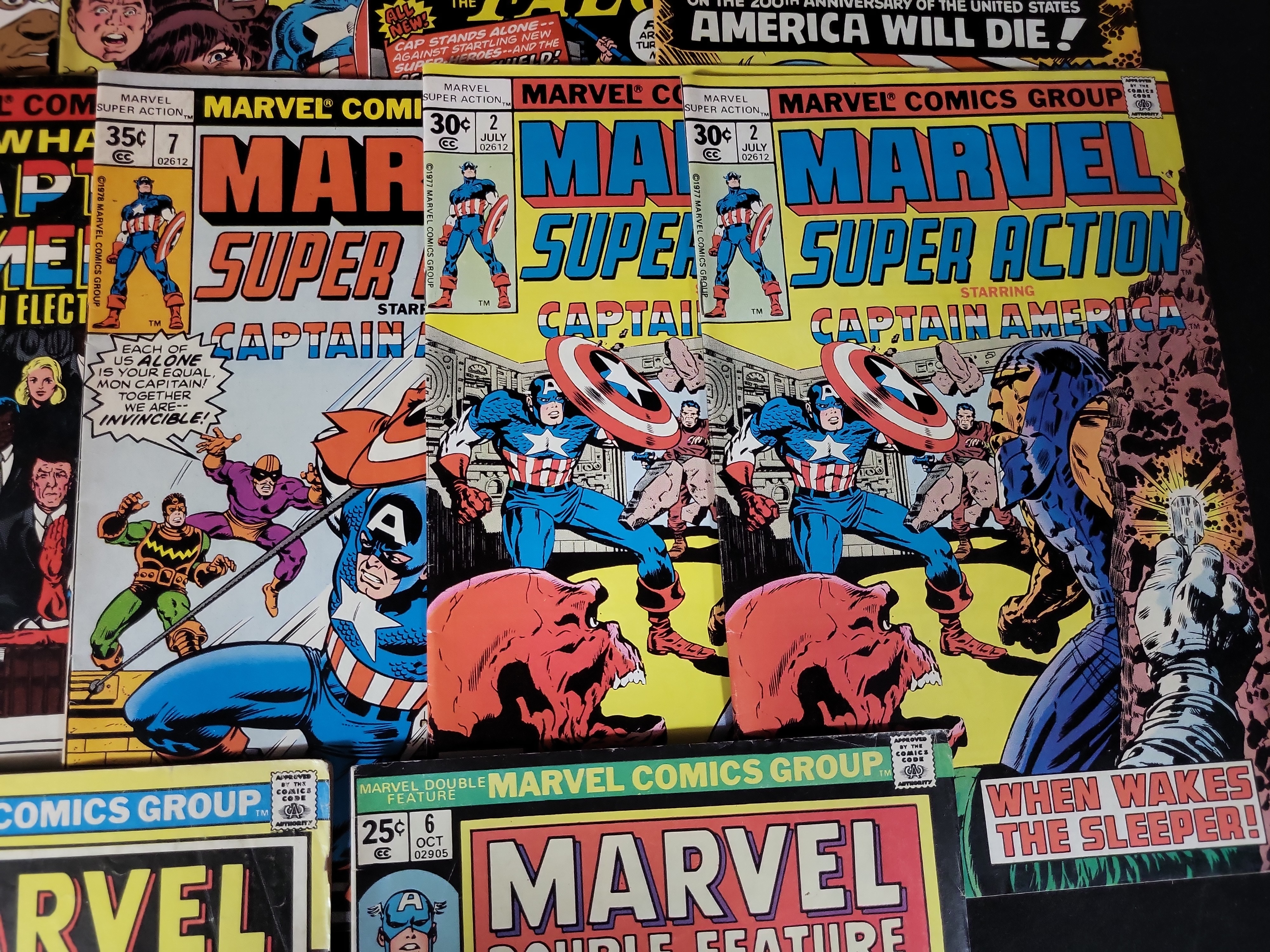 I03778 | A Collection of Captain America and Marvel Comic Books, Multiple Eras
