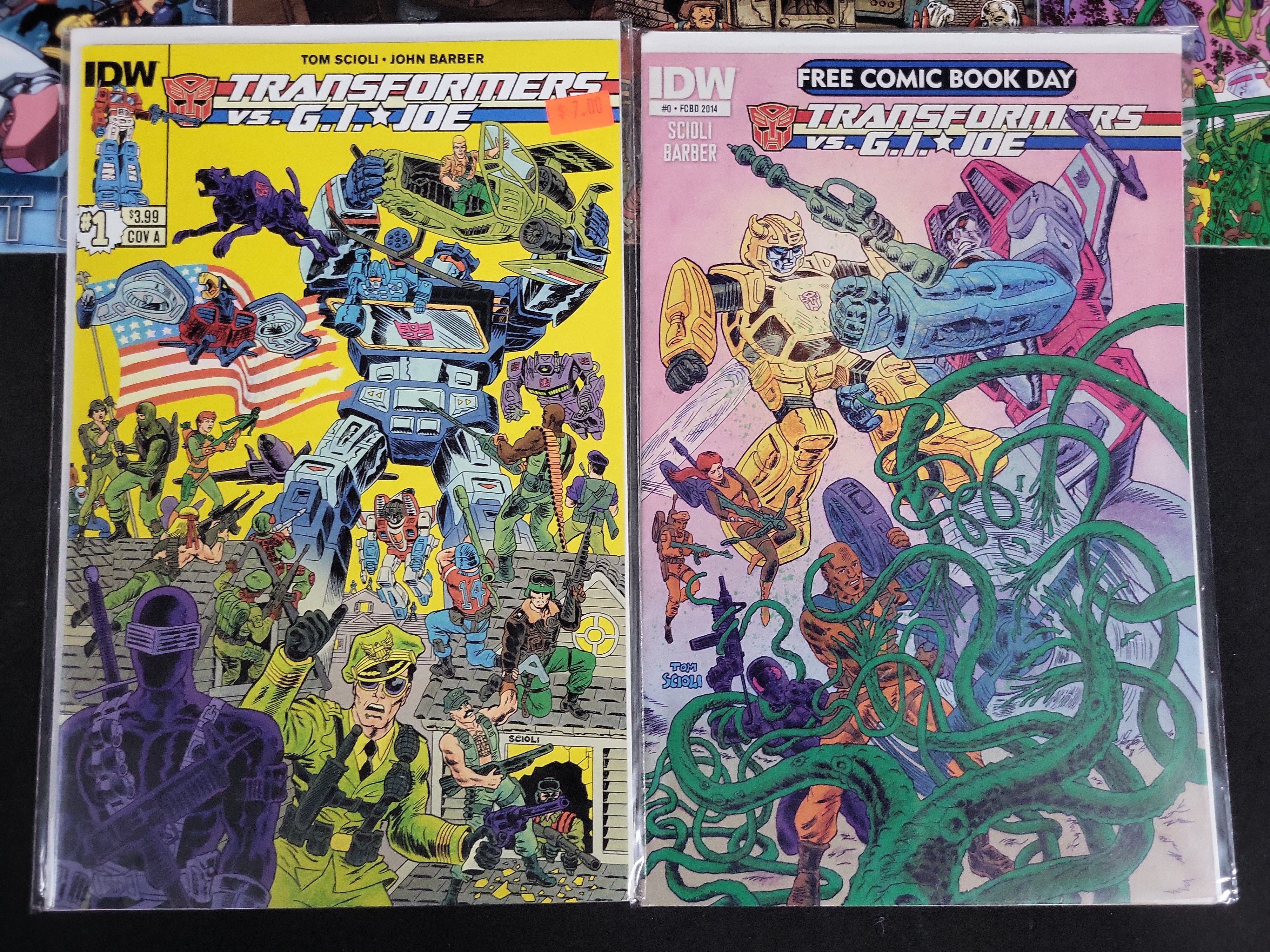 I03783 | A Collection of Transformers and G.I. Joe Crossover Comic Books and Convention Ephemera
