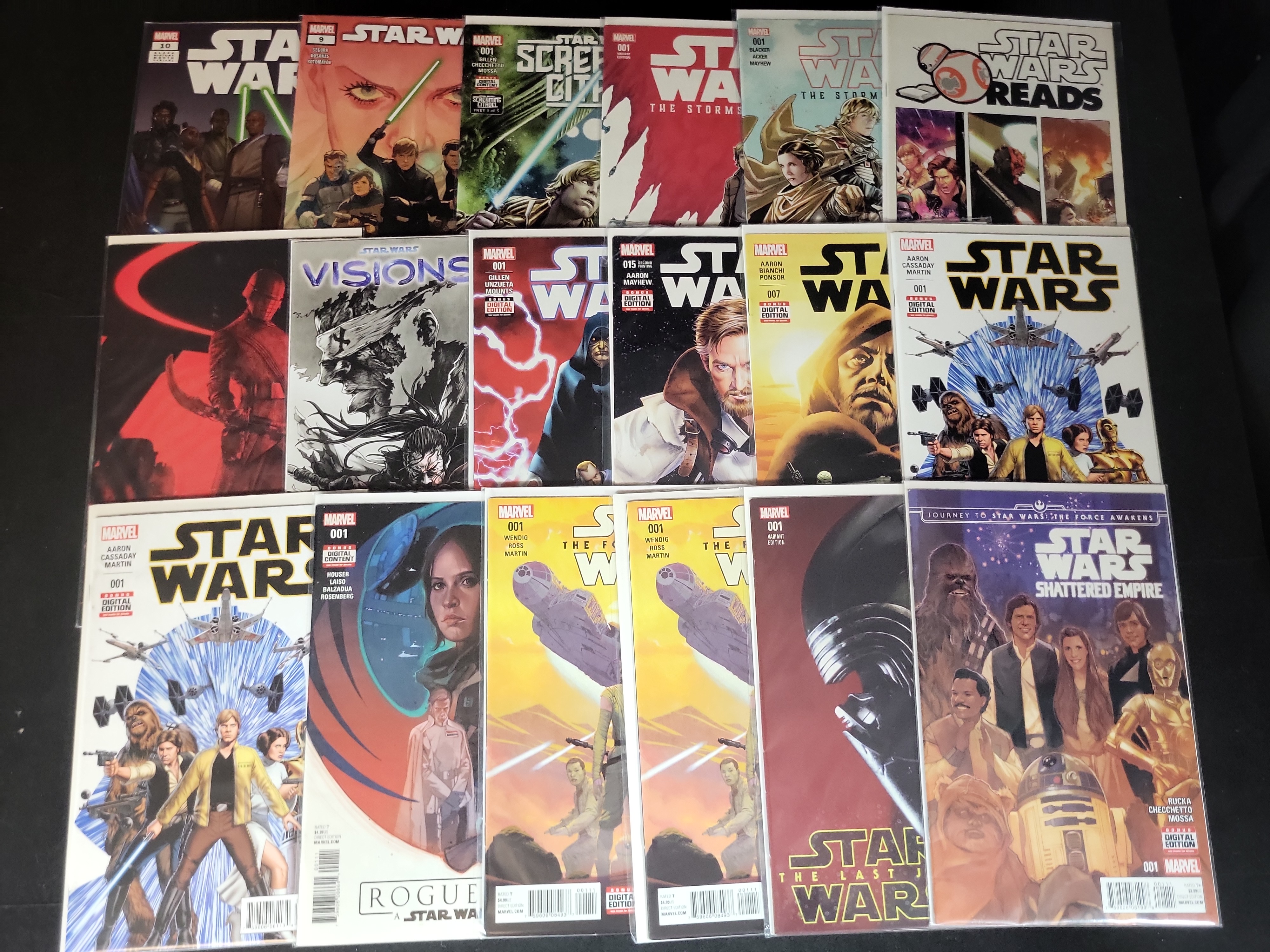 I03792 | A Collection of Modern Marvel Star Wars Comic Books