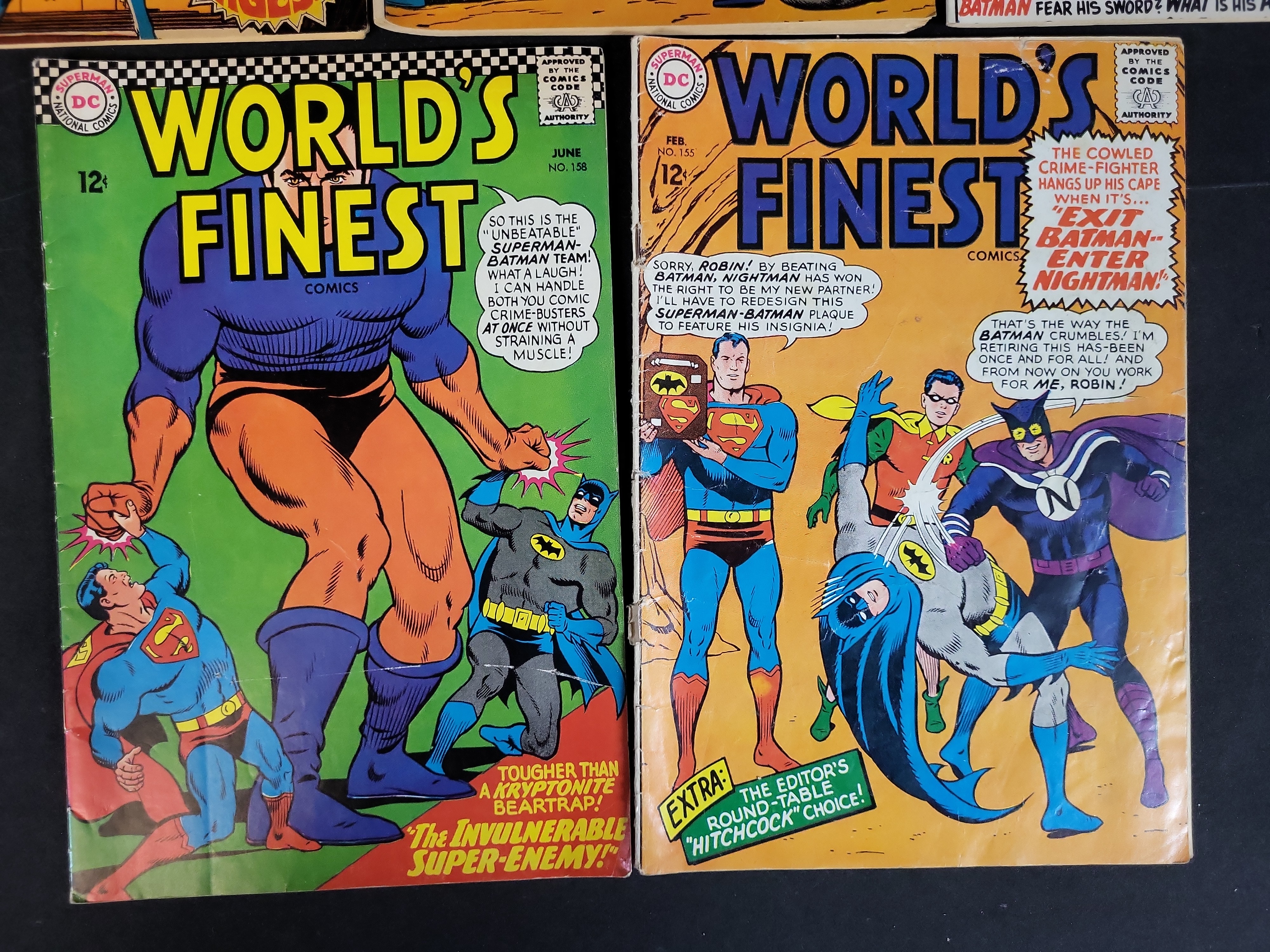 I03918 | Five World's Finest Comics Superman and Batman Silver Age Issues DC Comics 1966 to 1969