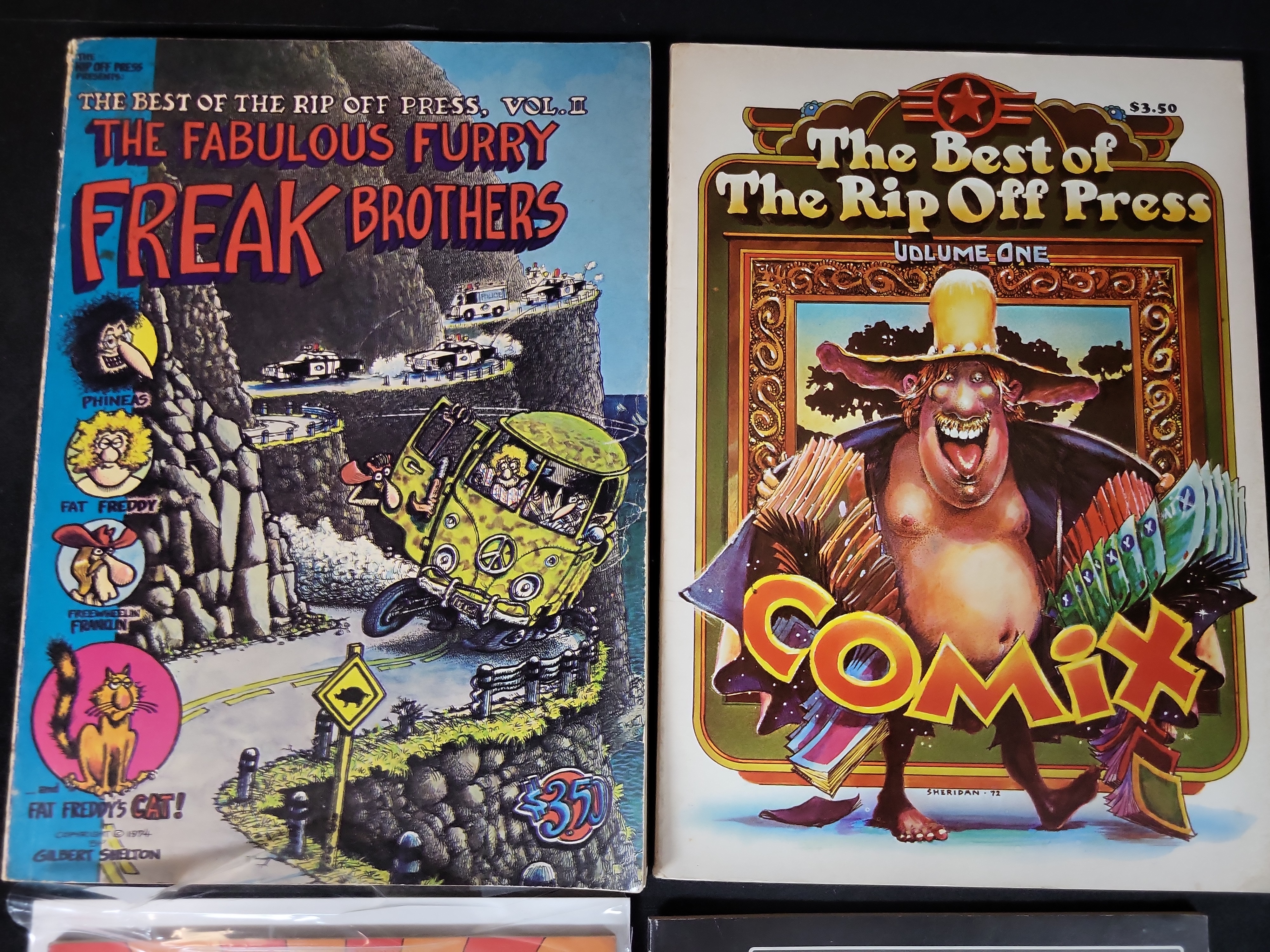 I03621 | A Collection of Four Comic Publications Including Rip Off Press Underground Anthologies and Marvel Street-Poet-Ray