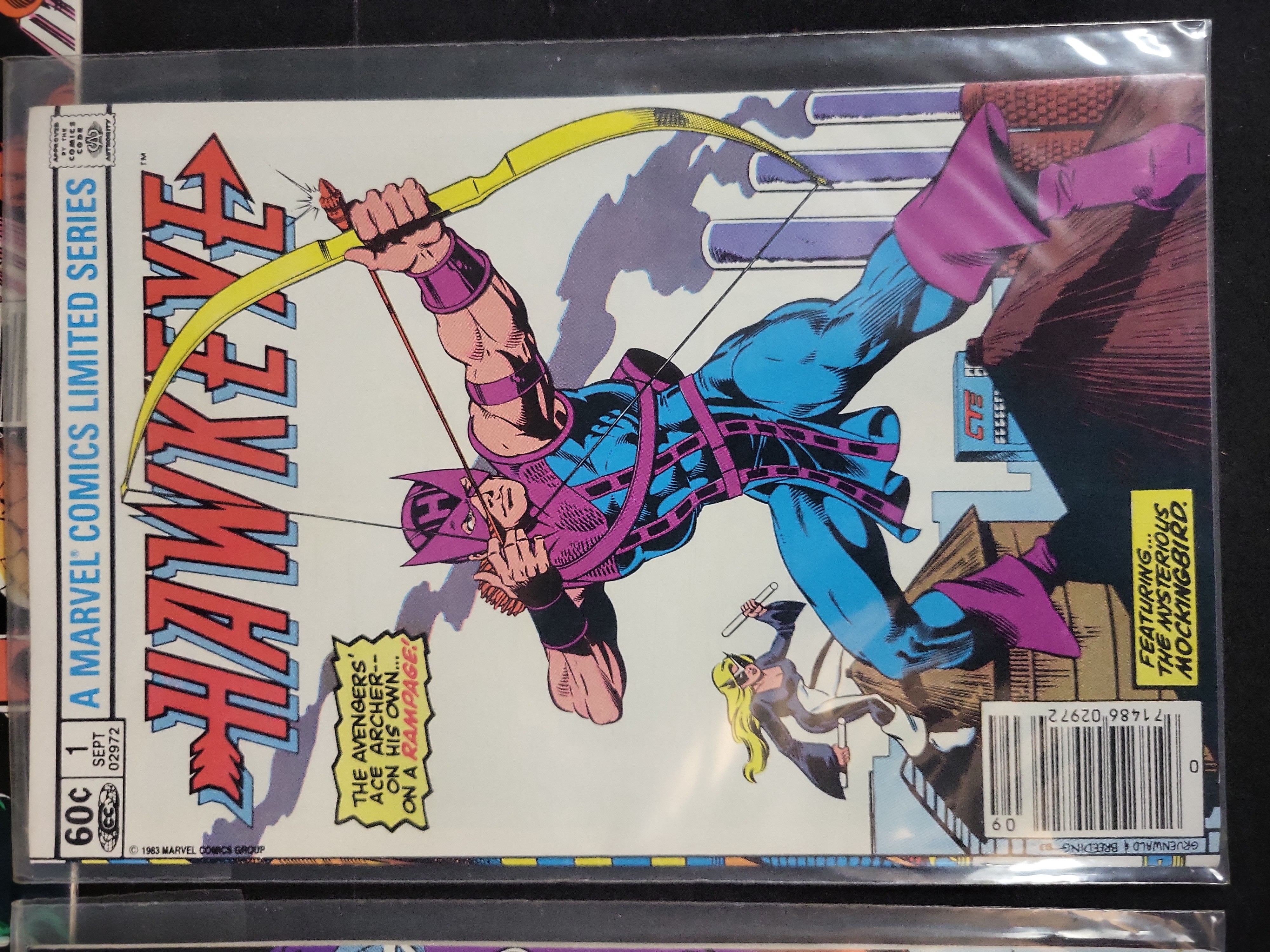 I03707 | A Collection of Five Vintage Marvel Hawkeye Comic Books Including 1983 Limited Series Set