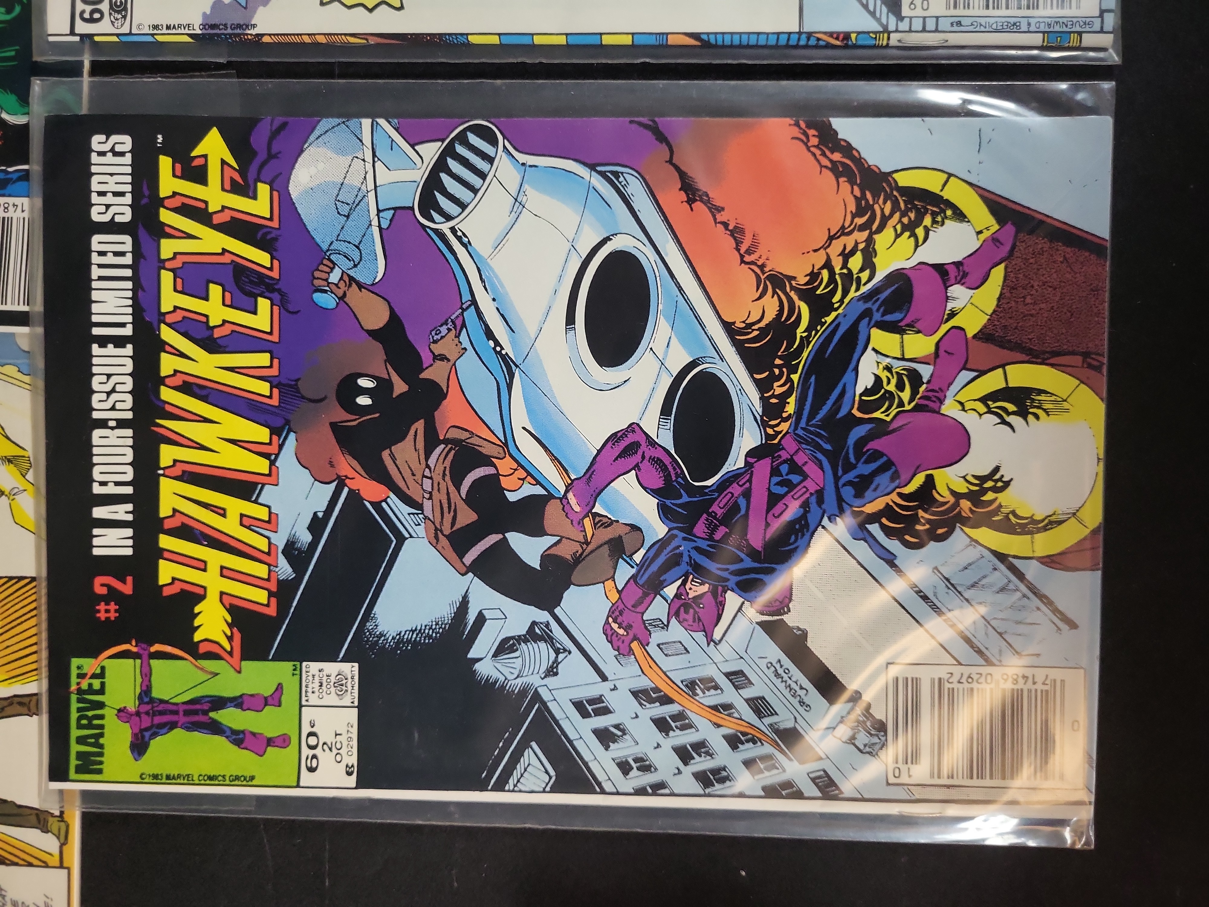 I03707 | A Collection of Five Vintage Marvel Hawkeye Comic Books Including 1983 Limited Series Set