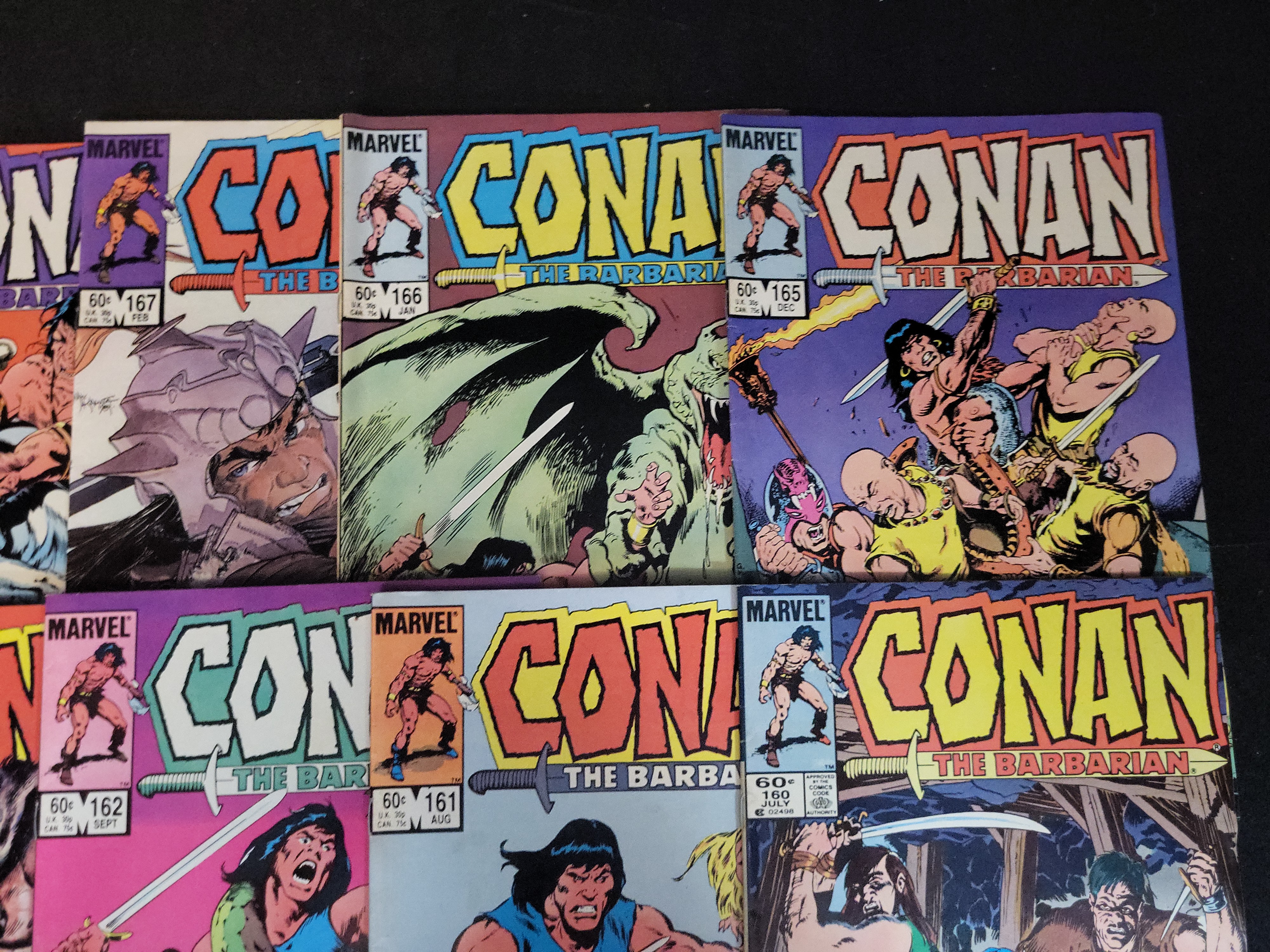 I02641 | Marvel Comics Group. Conan the Barbarian. 1982-1984. Issues 153-169.