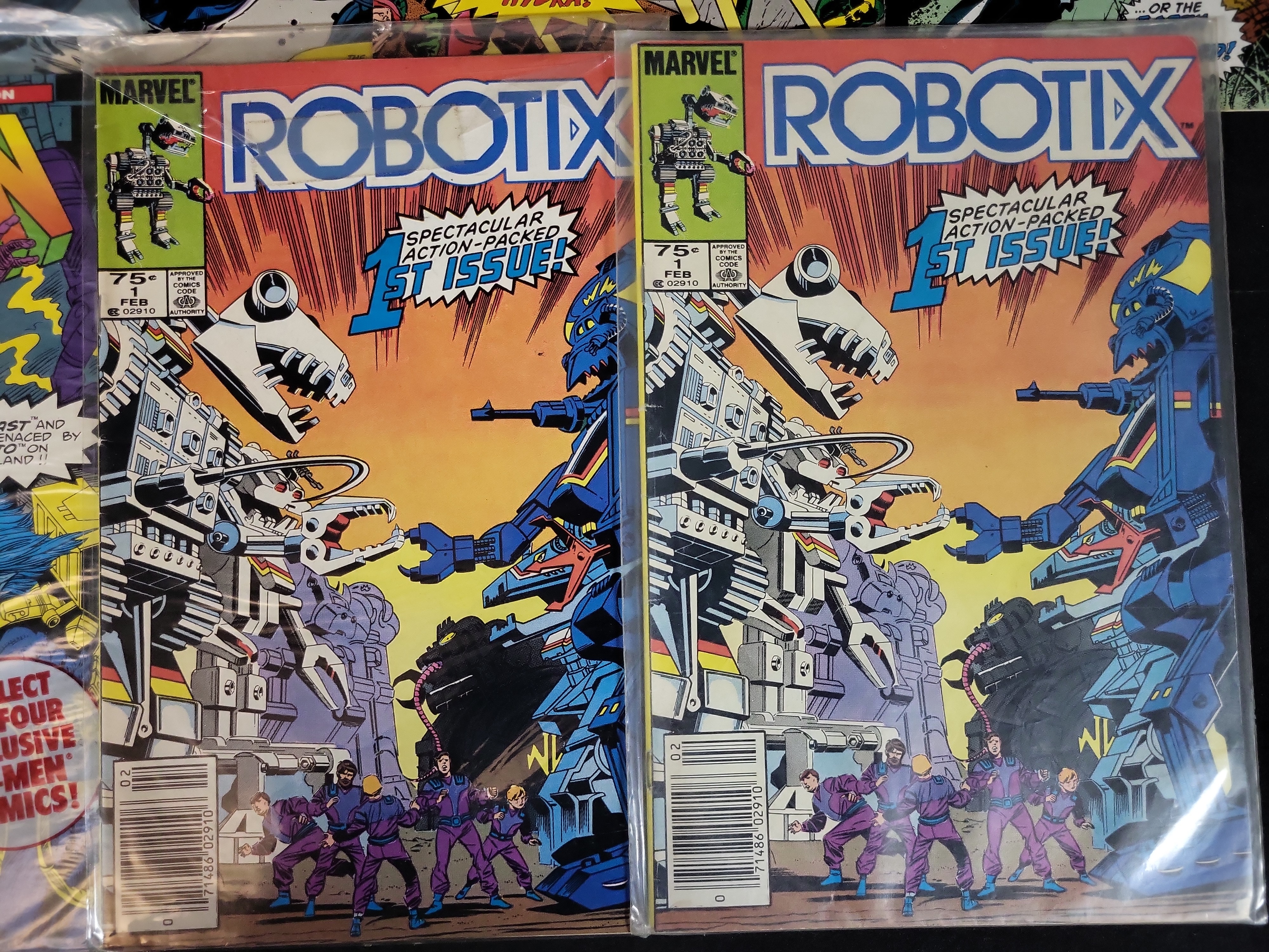 I03740 | A Group of Marvel Comic Books including Pizza Hut Promotional Issues and Robotix Issue 1
