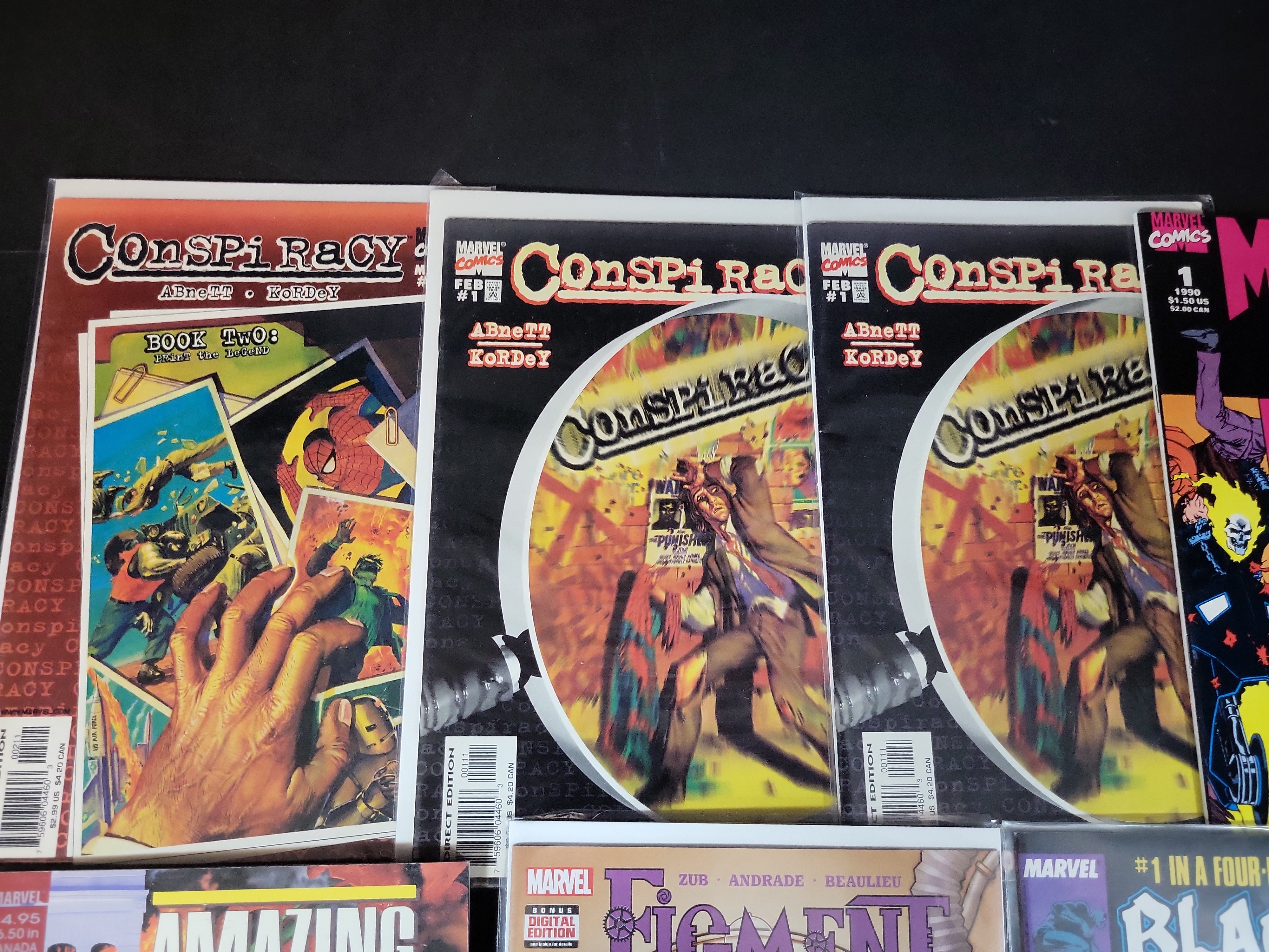 I03743 | An Assortment of Marvel Comic Books Featuring Black Panther Figment and Conspiracy Titles