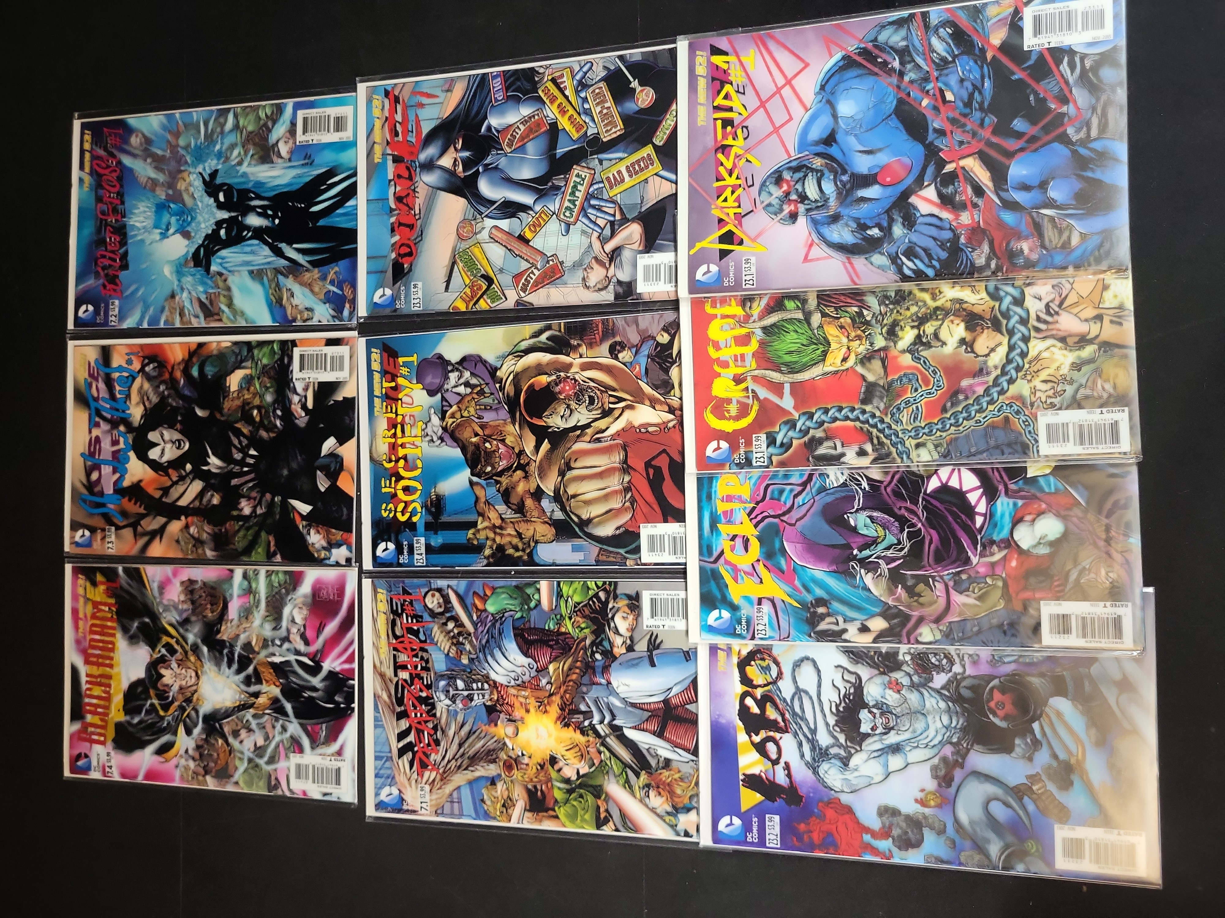 I03796 | A Collection of DC Comics The New 52 Villains Month 3D Lenticular Motion Covers